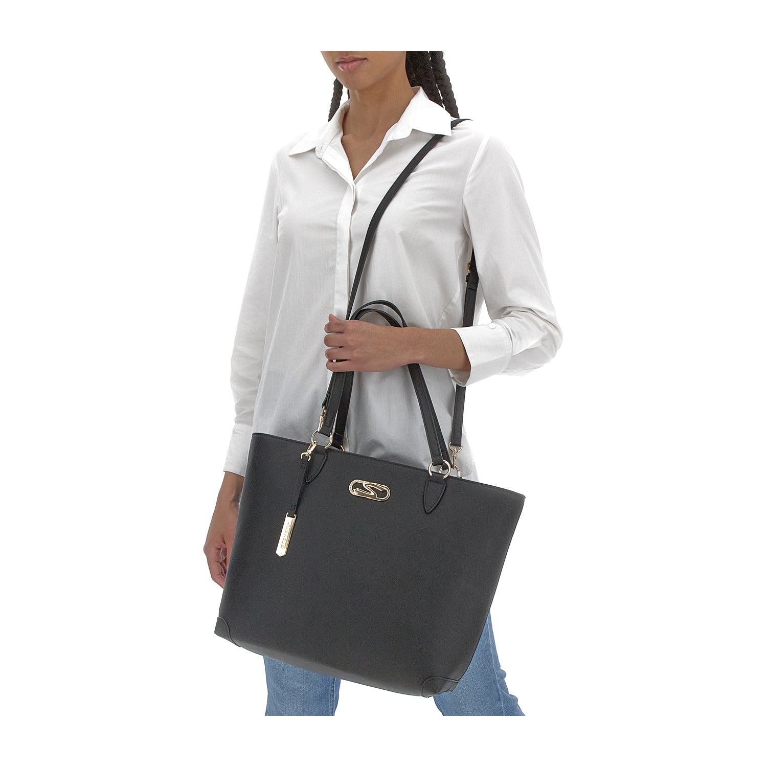 DONNA BORSA SHOPPER FLYEVENT SHOPPER NERO 221286 000 11