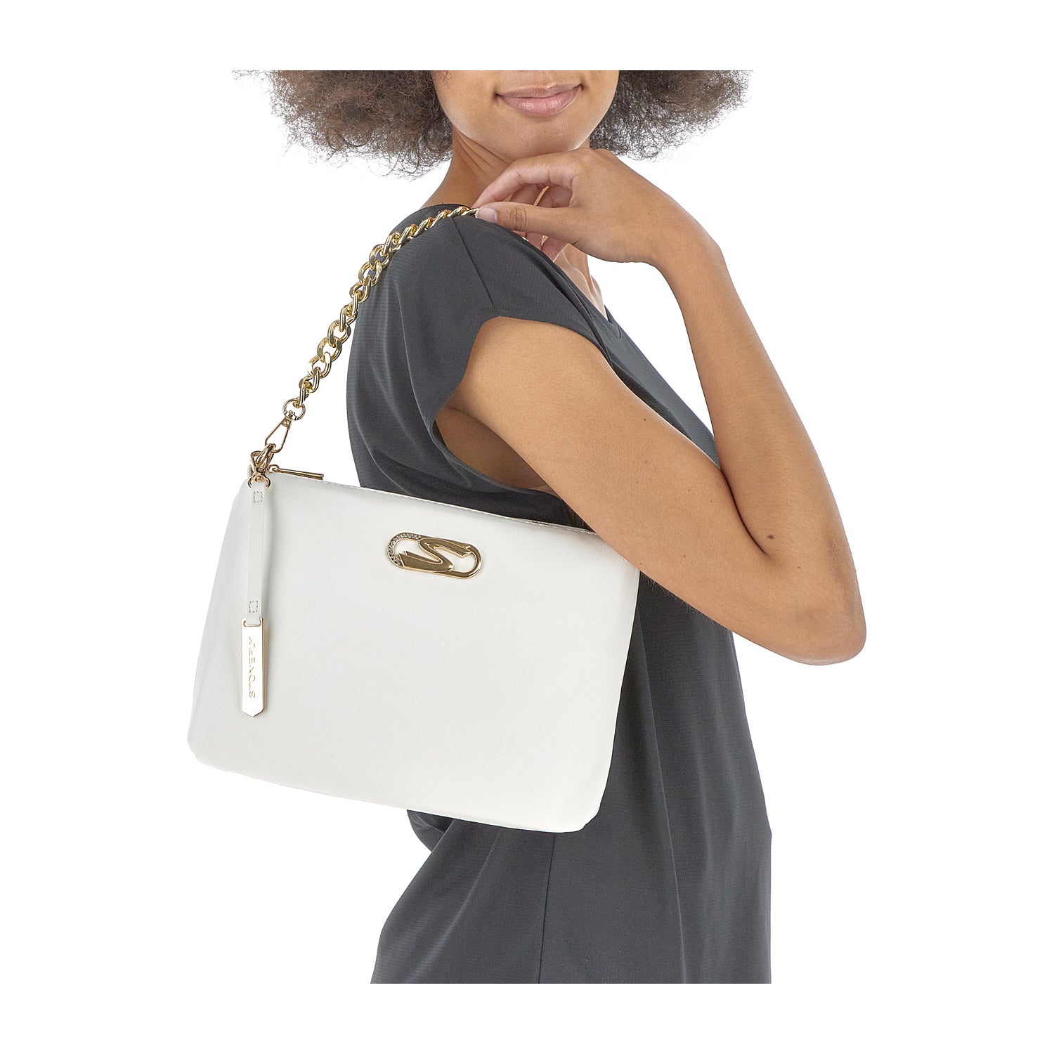 DONNA SACCA FLYEVENT POUCH BAG BIANCO 221287 0F1 11