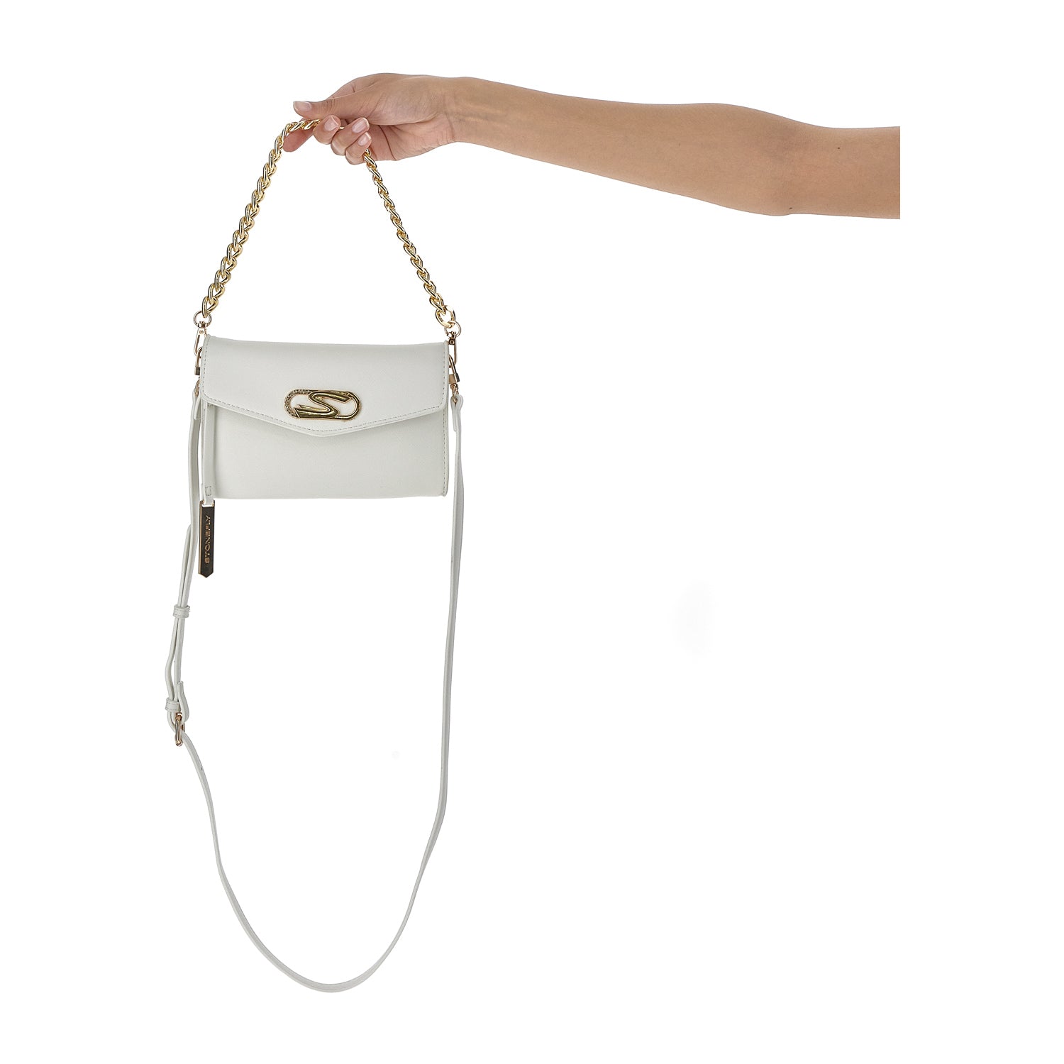 DONNA BORSA A TRACOLLA FLYEVENT FLAP CROSSBODY BIANCO 221288 0F1 12