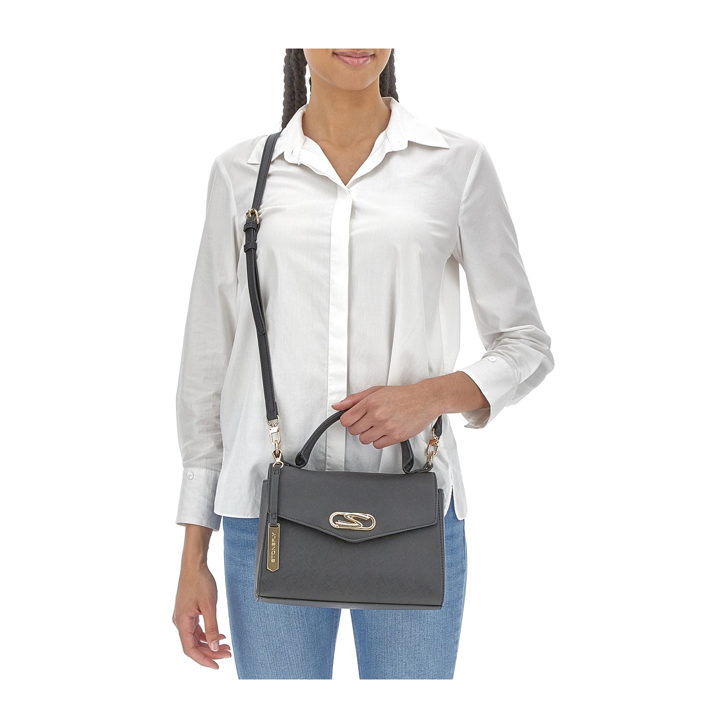 DONNA BORSA A MANO FLYEVENT TOP HANDLE L NERO 221289 000 11