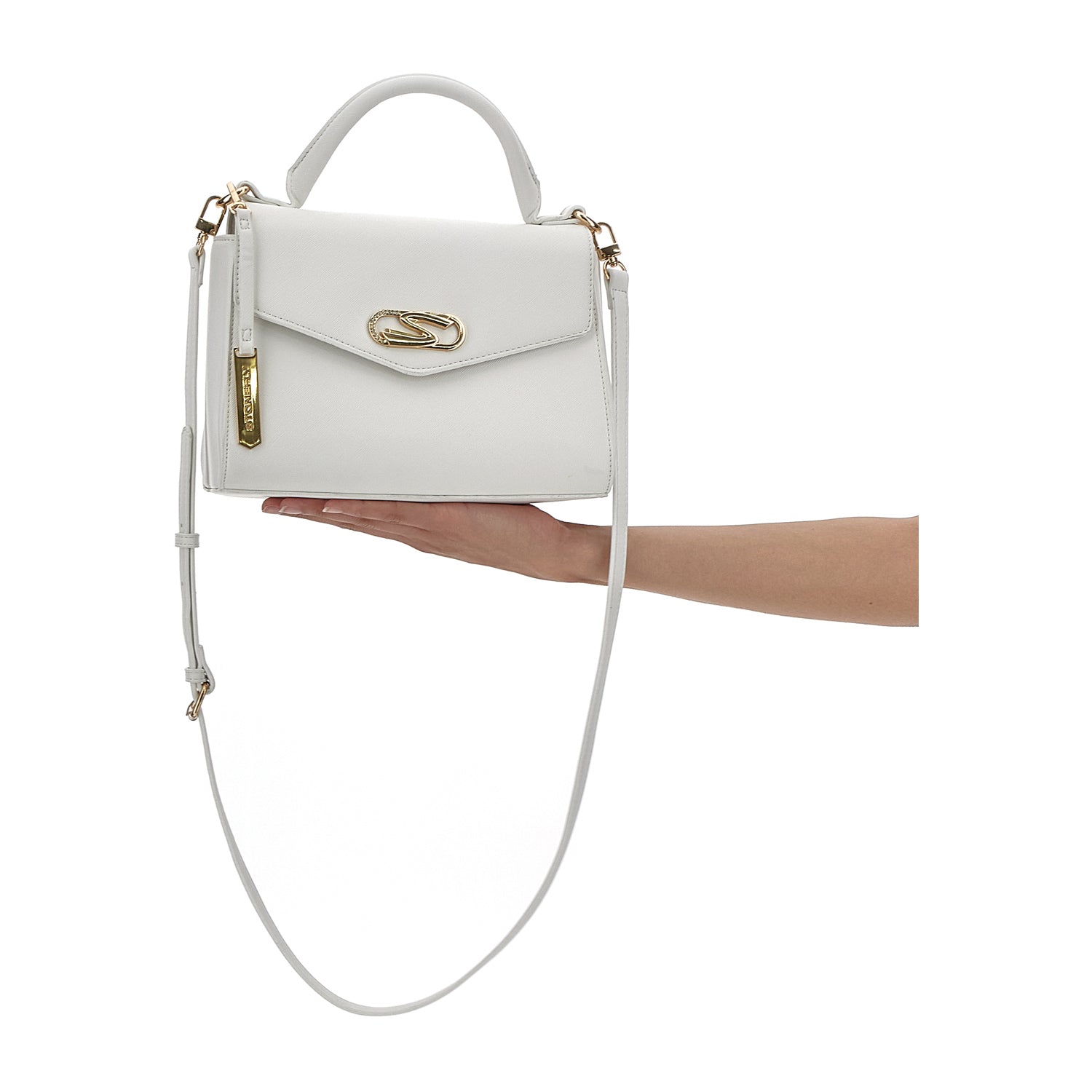 DONNA BORSA A MANO FLYEVENT TOP HANDLE L BIANCO 221289 0F1 12