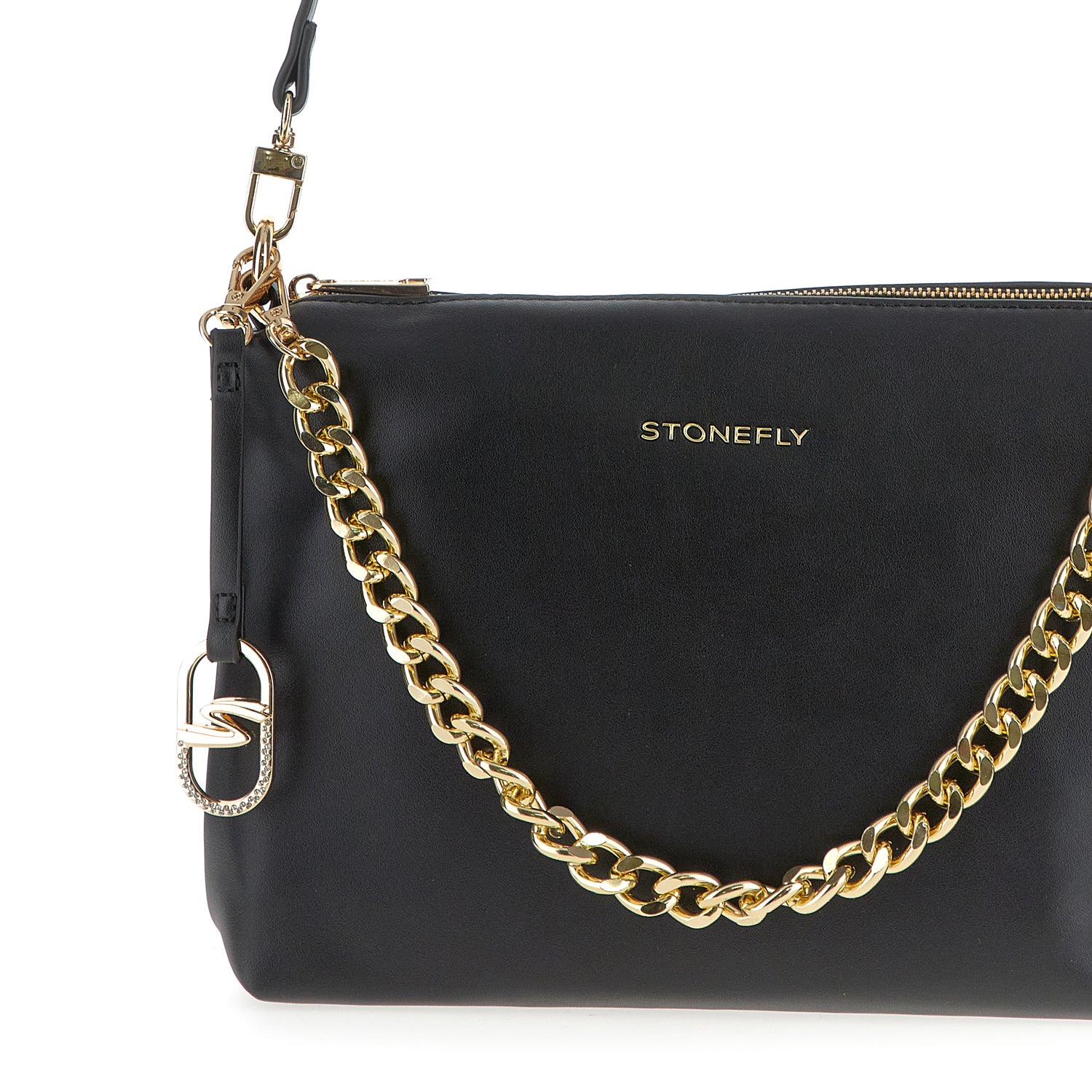 DONNA SACCA FLYGRAIN POUCH BAG NERO 221293 000 03