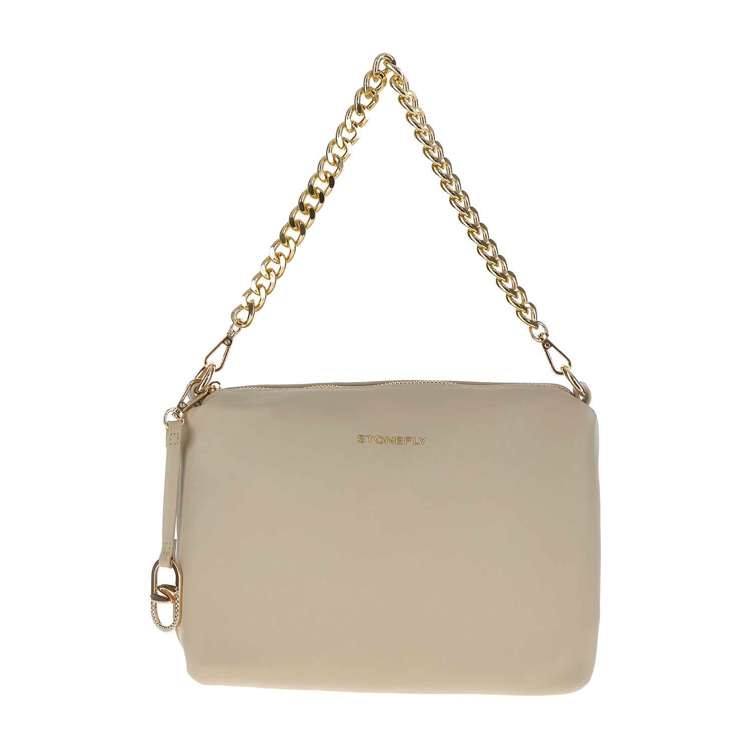 DONNA SACCA FLYGRAIN POUCH BAG BEIGE 221293 9WI 01