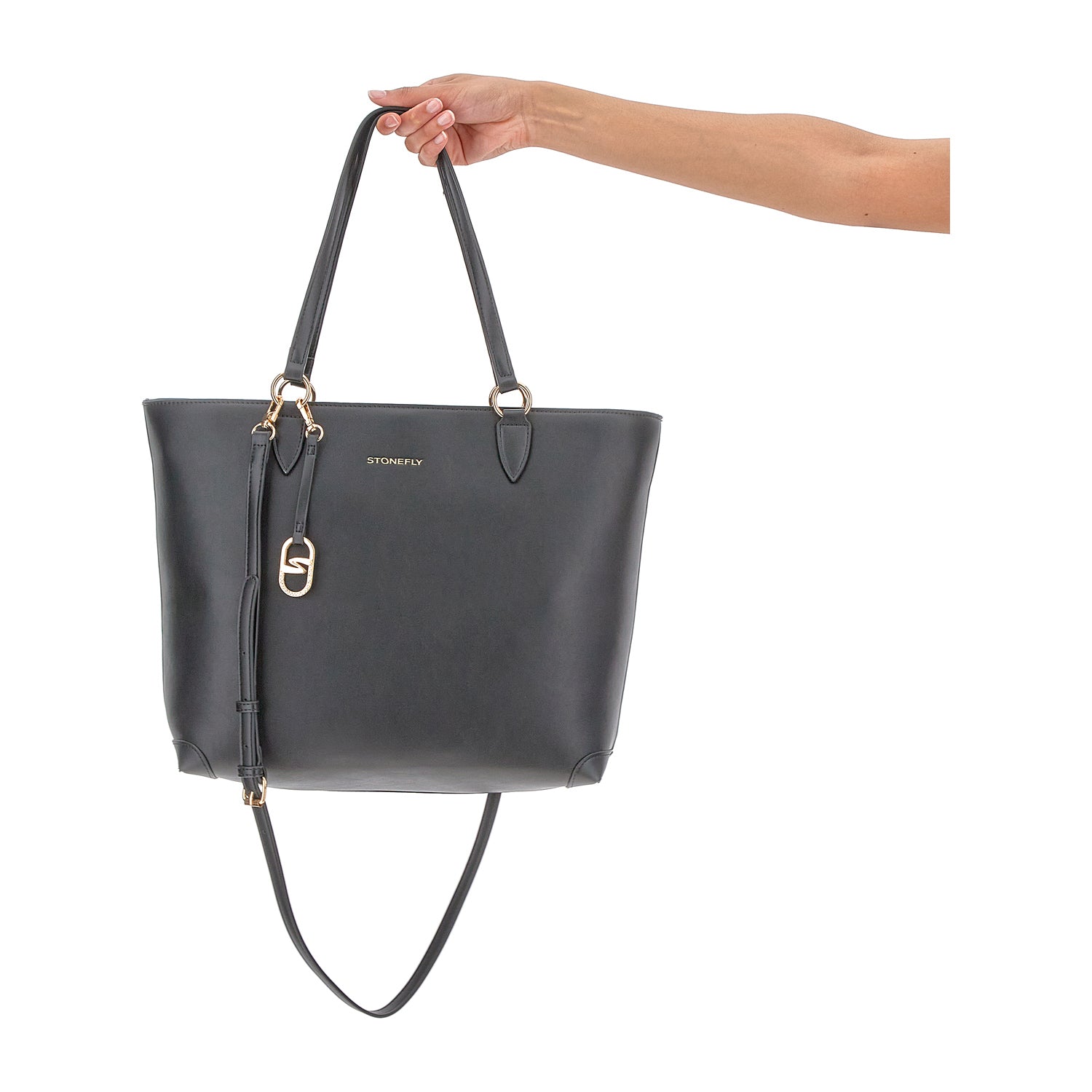 DONNA BORSA SHOPPER FLYGRAIN SHOPPER NERO 221294 000 12