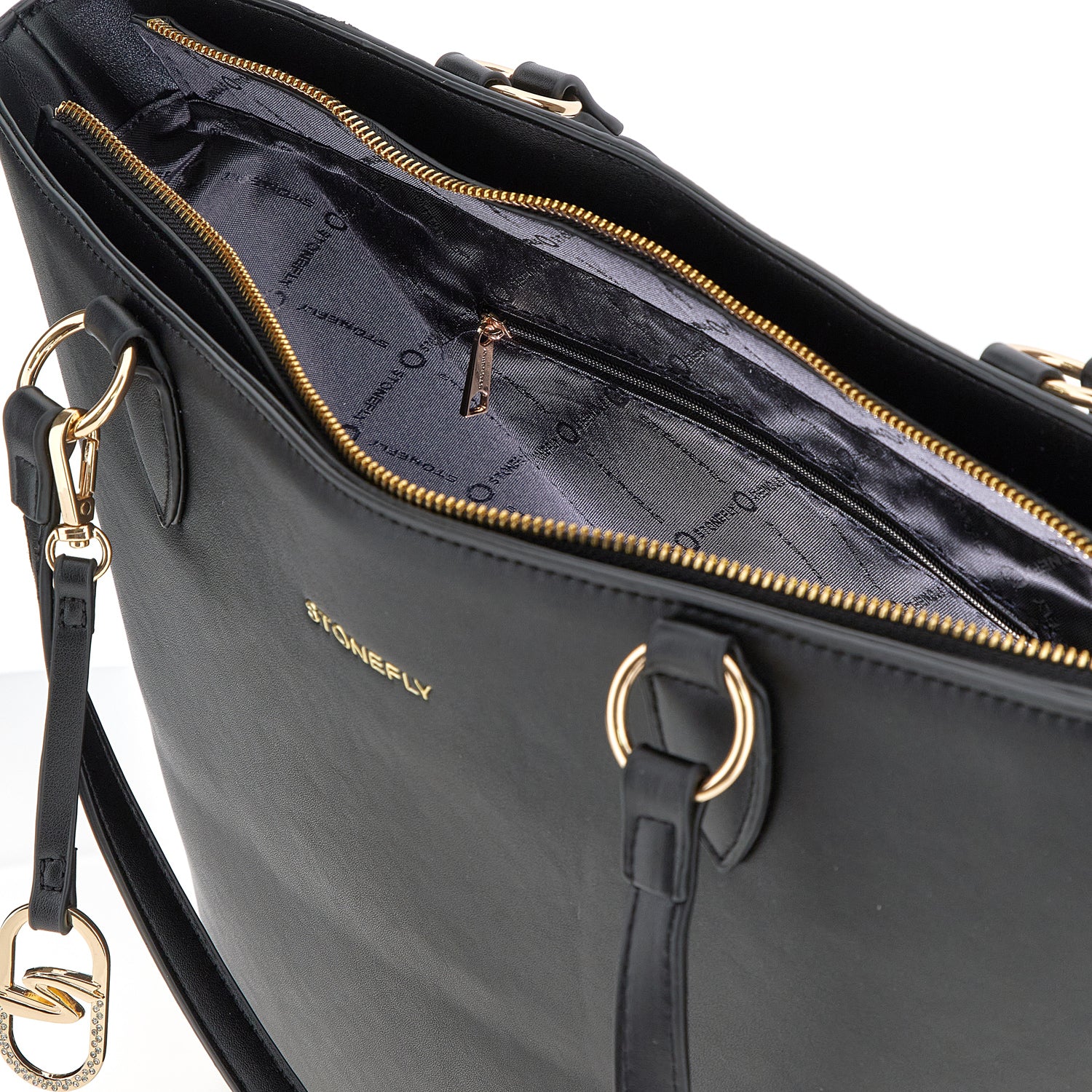DONNA BORSA SHOPPER FLYGRAIN SHOPPER NERO 221294 000 13