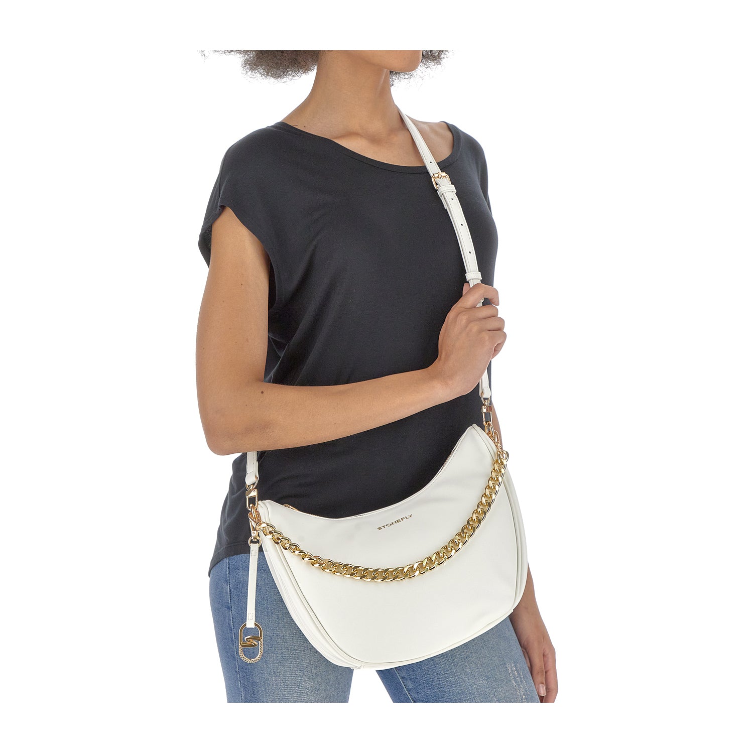 DONNA BORSA HOBO FLYGRAIN HOBO S BIANCO 221295 0F1 11