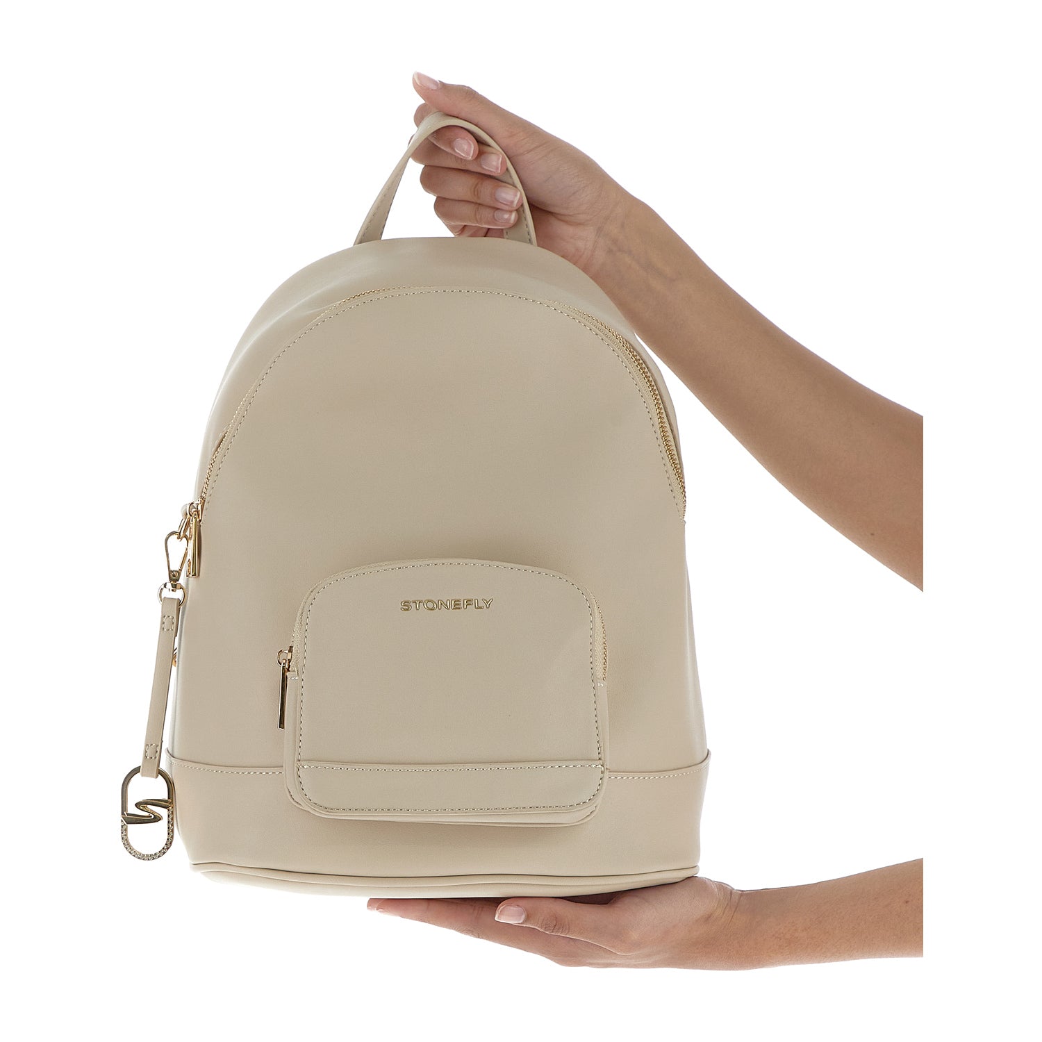 DONNA ZAINO FLYGRAIN BACKPACK BEIGE 221296 9WI 12