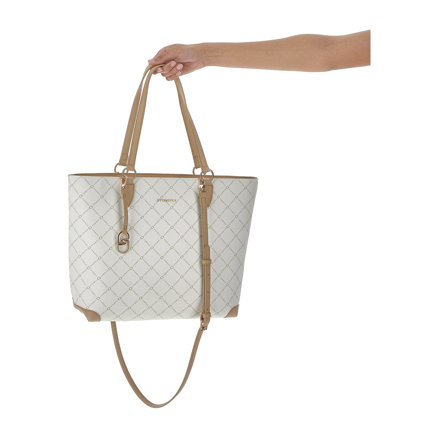 DONNA BORSA SHOPPER FLYSIGN SHOPPER BIANCO 221306 010 12