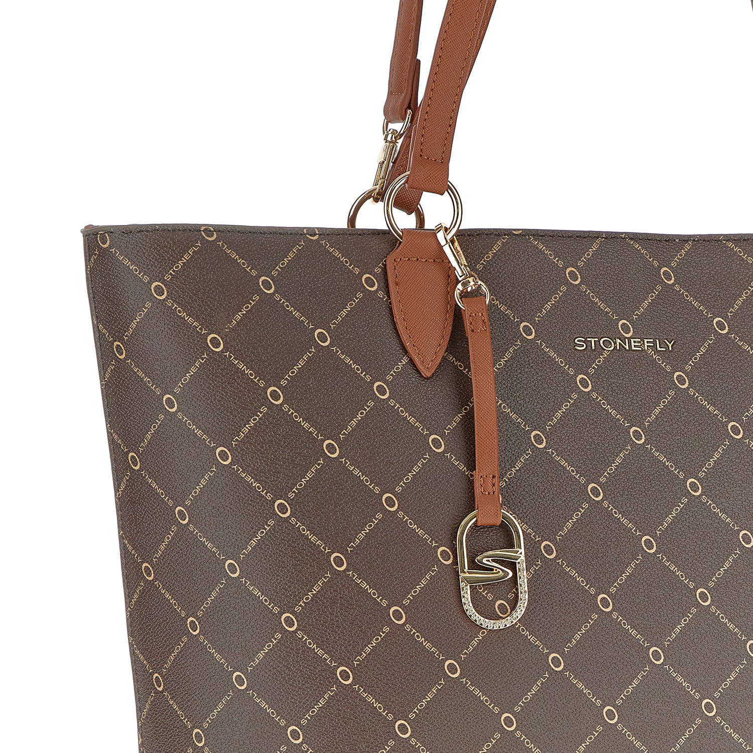 DONNA BORSA SHOPPER FLYSIGN SHOPPER MARRONE 221306 M29 03