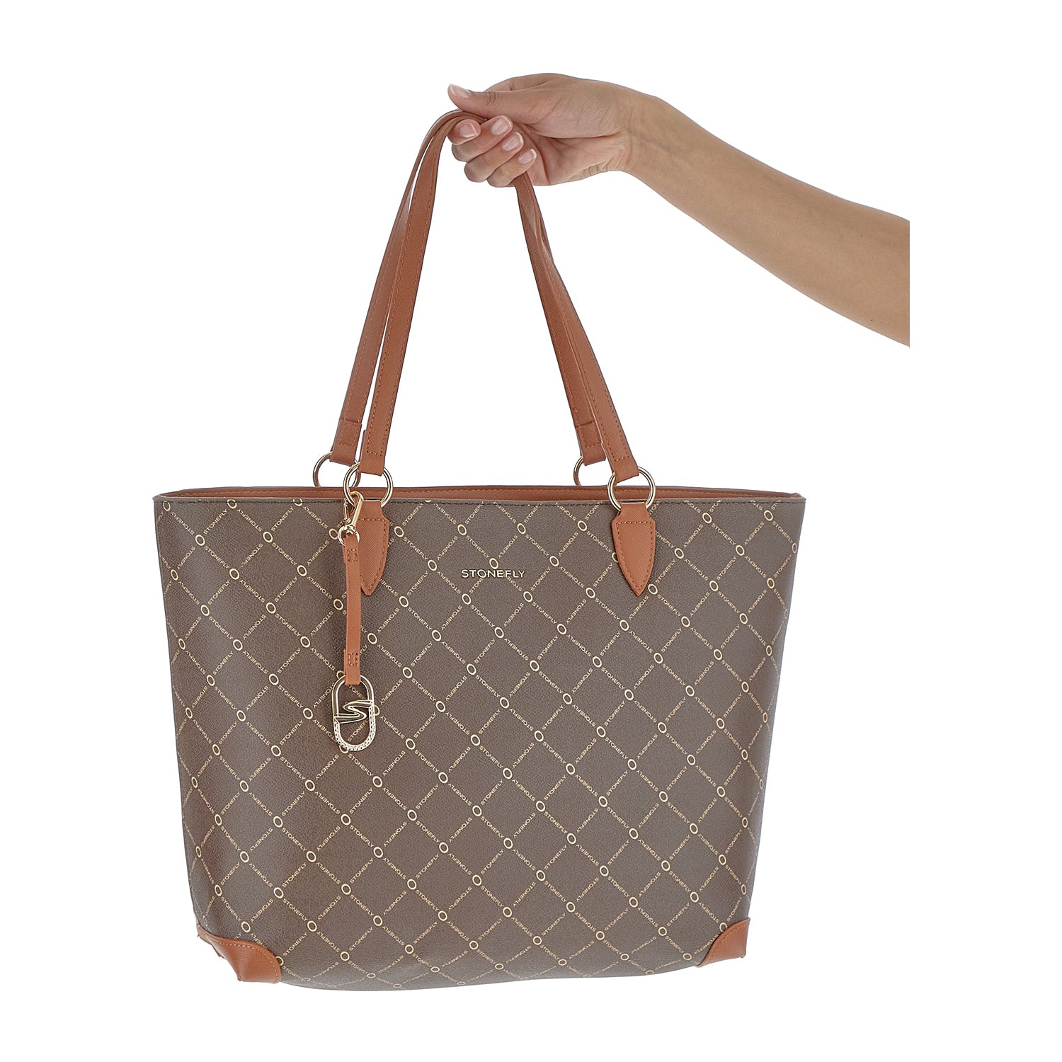 DONNA BORSA SHOPPER FLYSIGN SHOPPER MARRONE 221306 M29 12