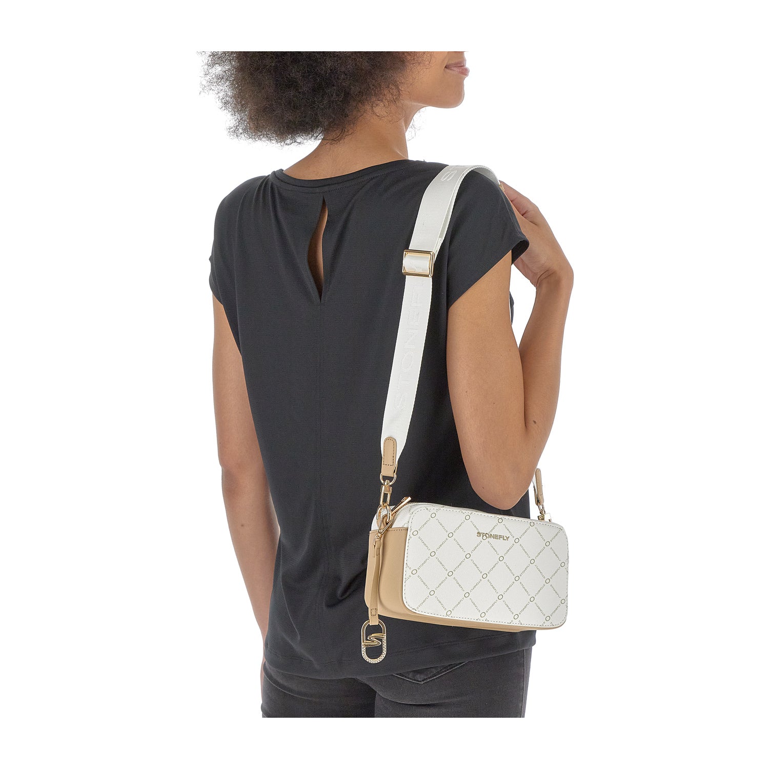 DONNA BORSA A TRACOLLA FLYSIGN CAMERA BAG M BIANCO 221307 010 11