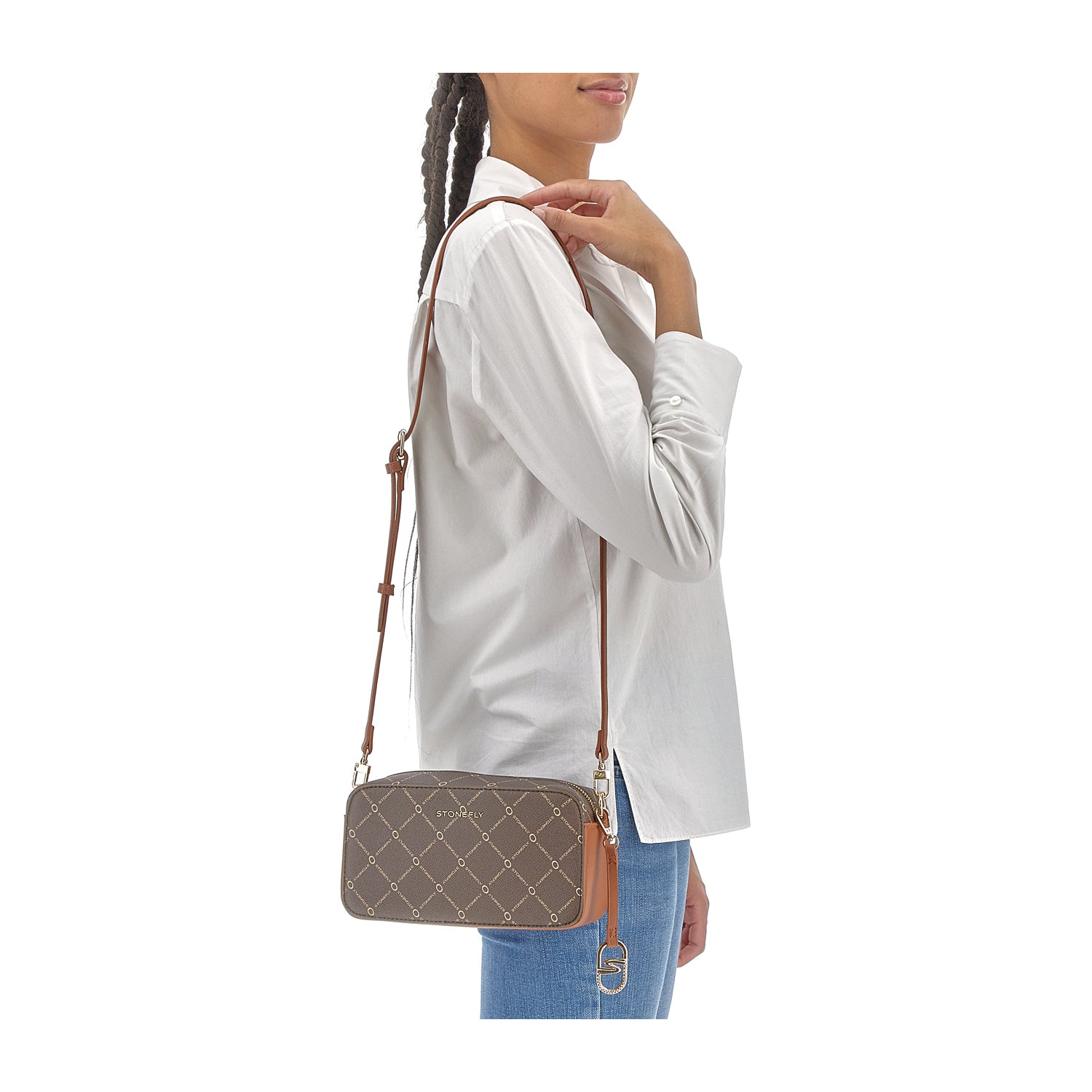 DONNA BORSA A TRACOLLA FLYSIGN CAMERA BAG M MARRONE 221307 M29 11