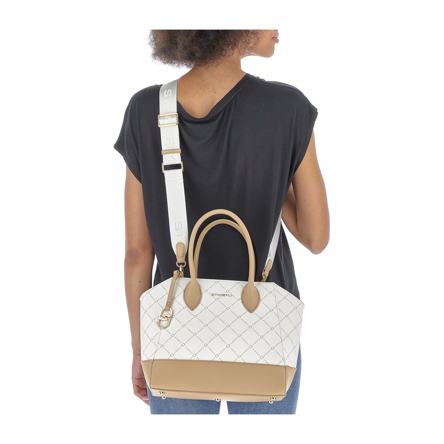 DONNA BORSA TOTE FLYSIGN HANDBAG BIANCO 221308 010 11