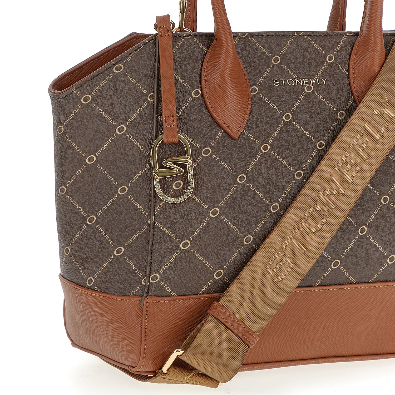 DONNA BORSA TOTE FLYSIGN HANDBAG MARRONE 221308 M29 03