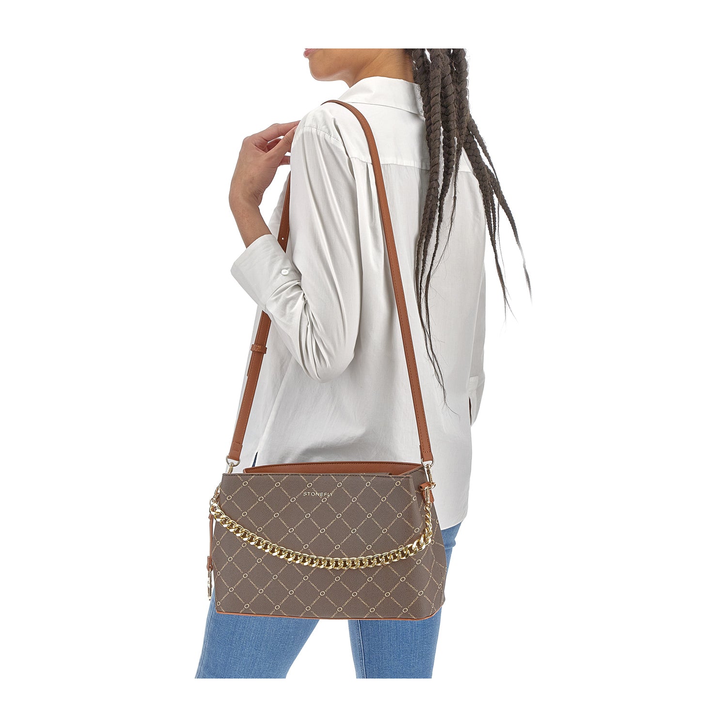 DONNA CAP BAG FLYSIGN CAP BAG L MARRONE 221311 M29 11