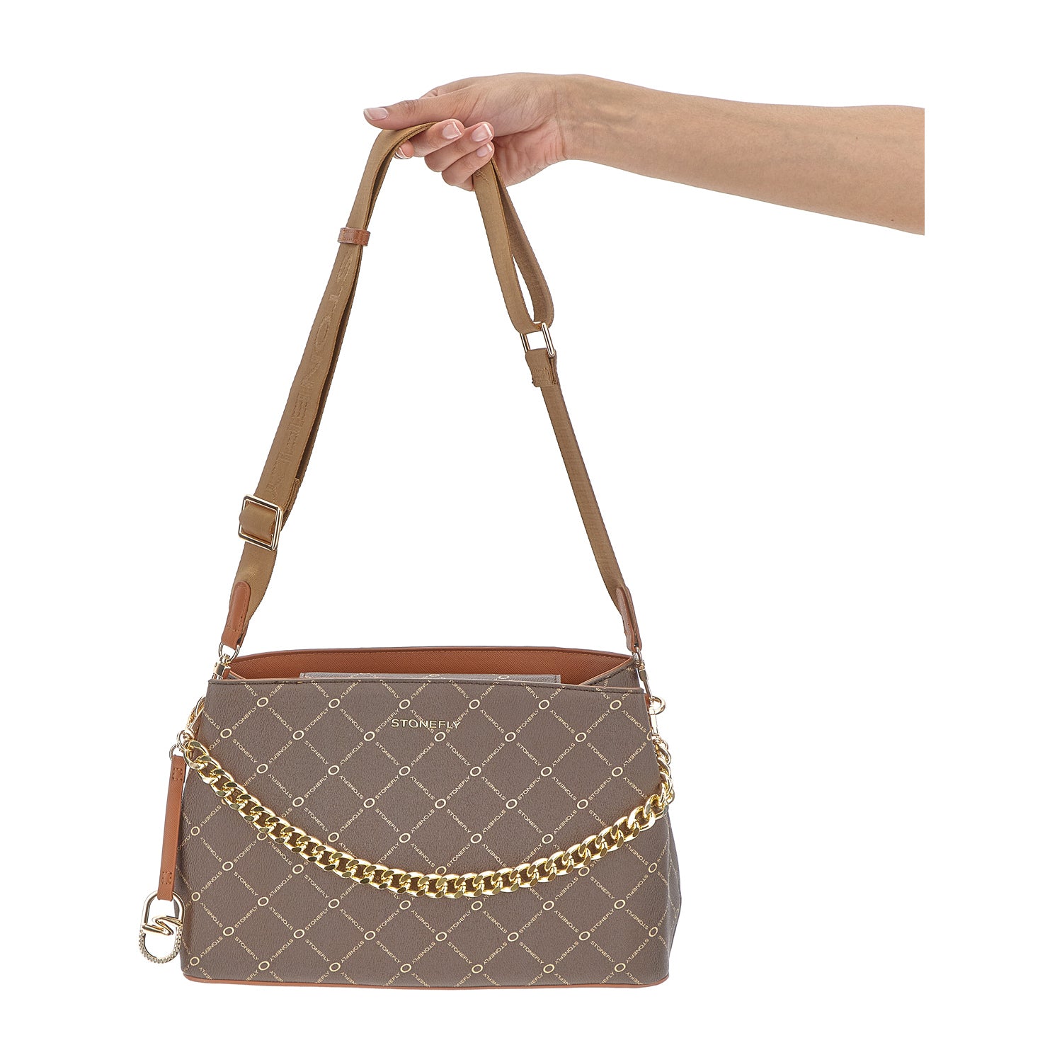 DONNA CAP BAG FLYSIGN CAP BAG L MARRONE 221311 M29 12