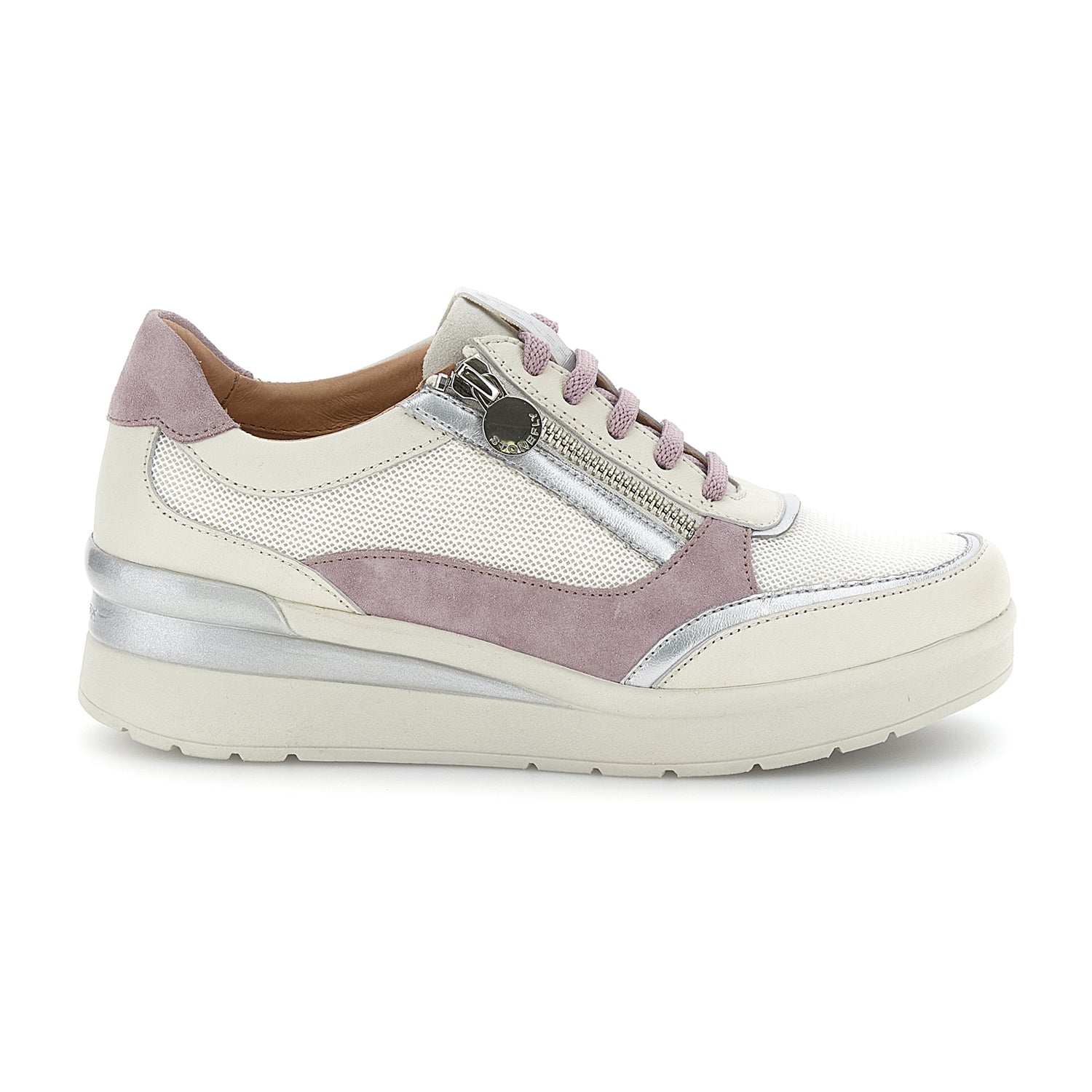 DONNA SCARPE ALLACCIATE CREAM 52 GRIGIO CHIARO 221420 7OH 01