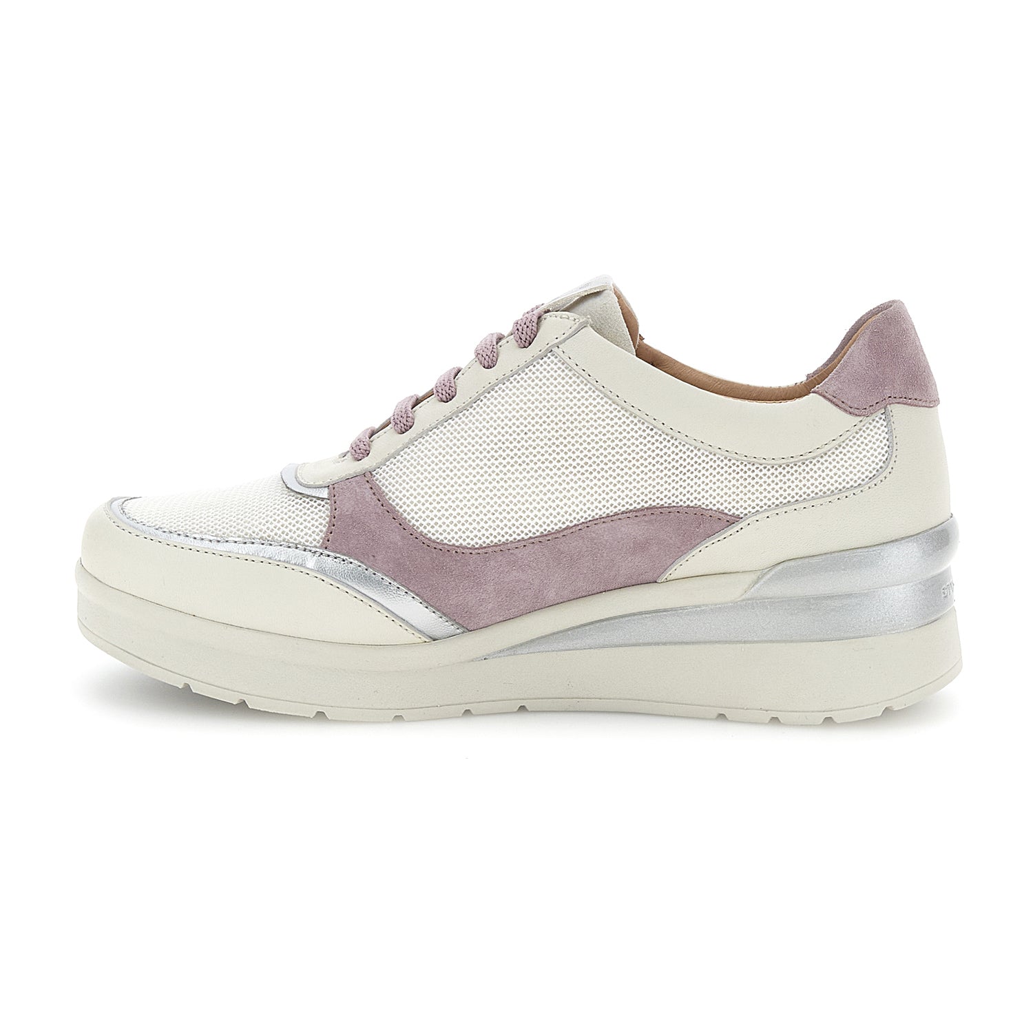 DONNA SCARPE ALLACCIATE CREAM 52 GRIGIO CHIARO 221420 7OH 03