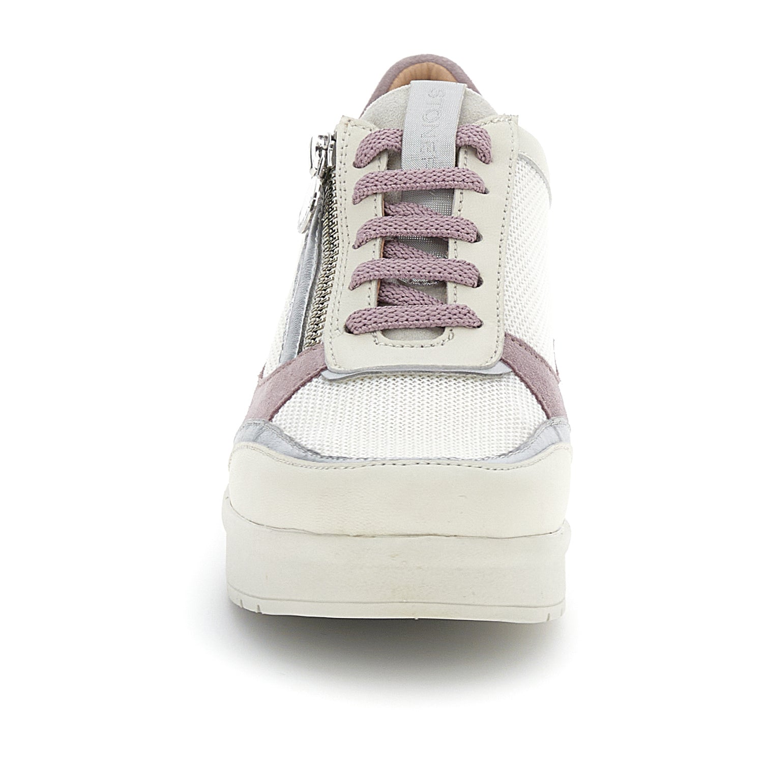 DONNA SCARPE ALLACCIATE CREAM 52 GRIGIO CHIARO 221420 7OH 04