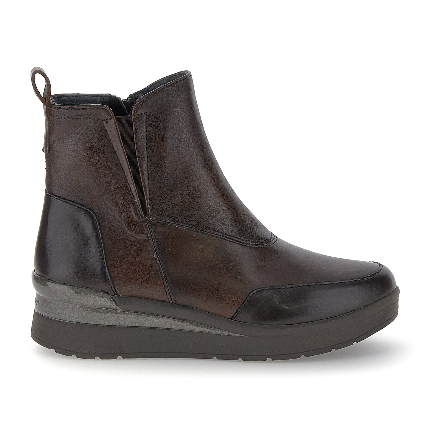 DONNA STIVALI ALLA CAVIGLIA CREAM 56 MARRONE SCURO 221730 5HD 01