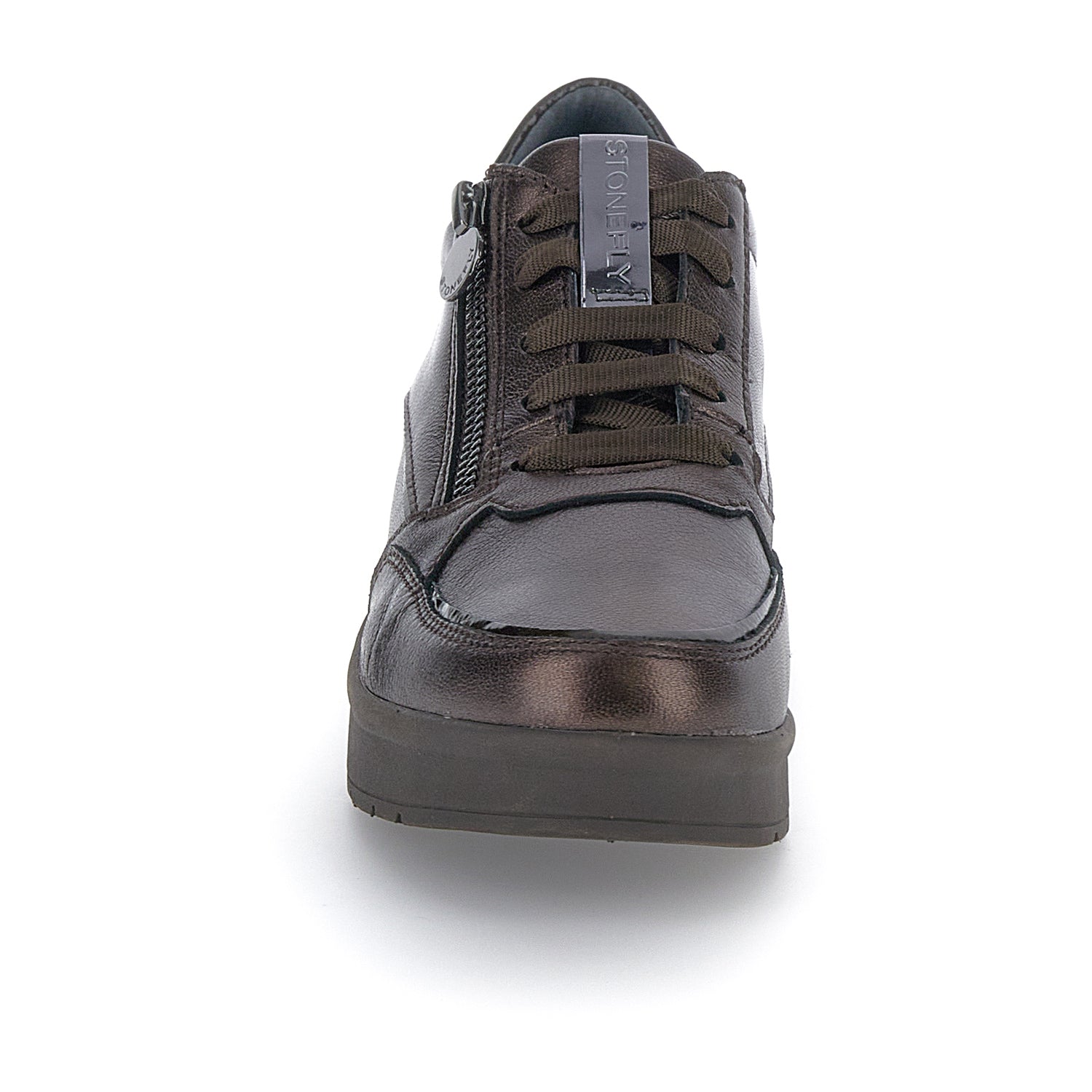 DONNA SCARPE ALLACCIATE CREAM 58 MARRONE SCURO 221733 410 04