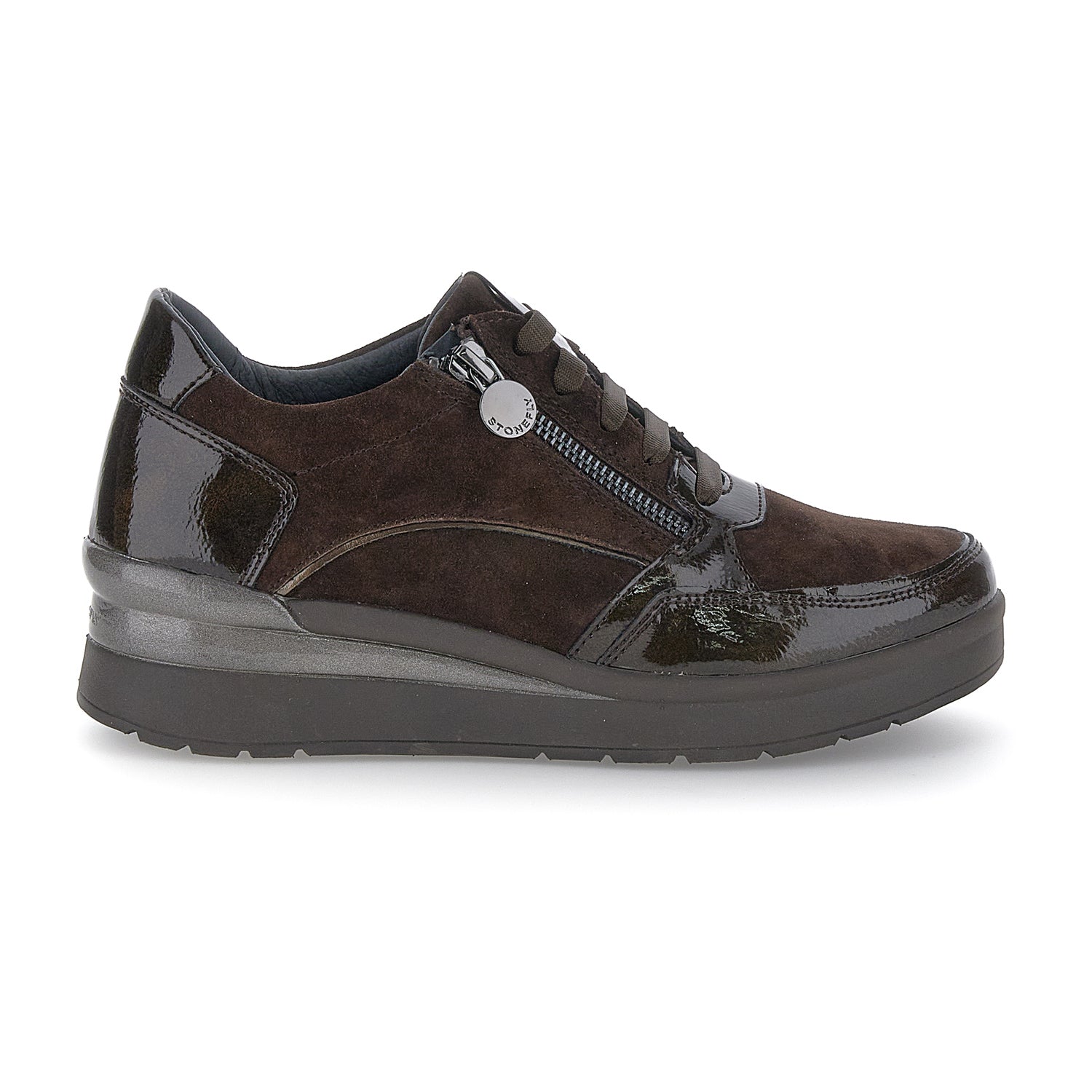 DONNA SCARPE ALLACCIATE CREAM 58 MARRONE SCURO 221735 AU5 01