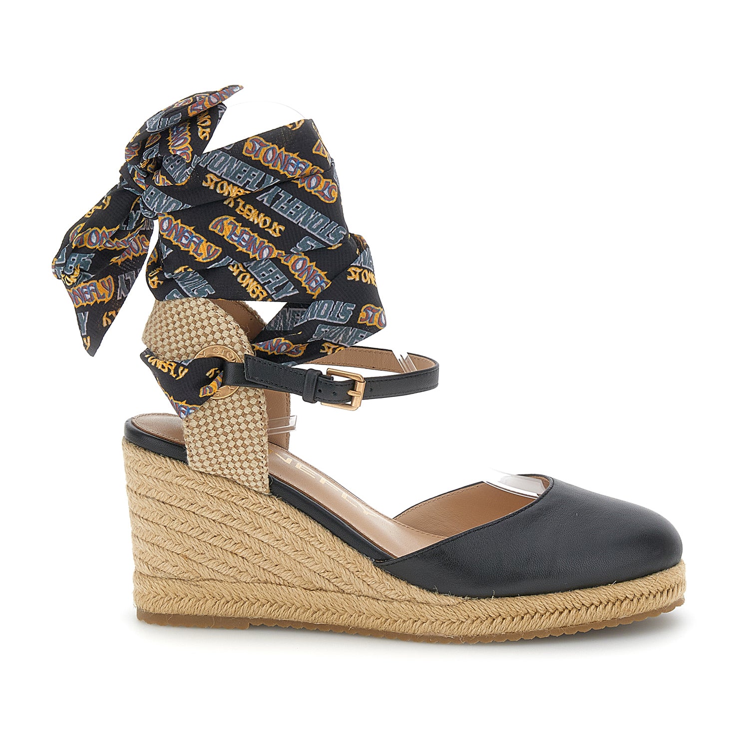 DONNA SANDALI CON ZEPPA ASTER 4 NERO 221746 000 01