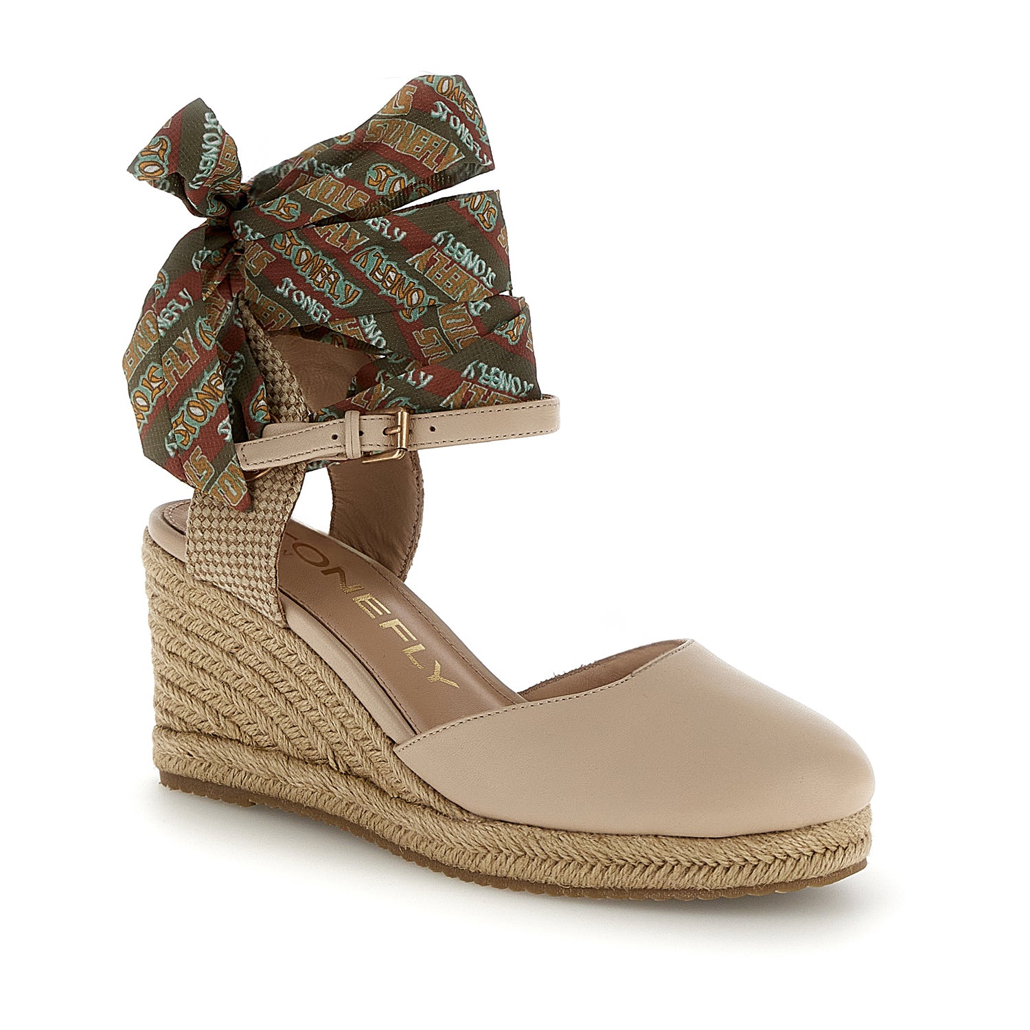 DONNA SANDALI CON ZEPPA ASTER 4 BEIGE 221746 016 02