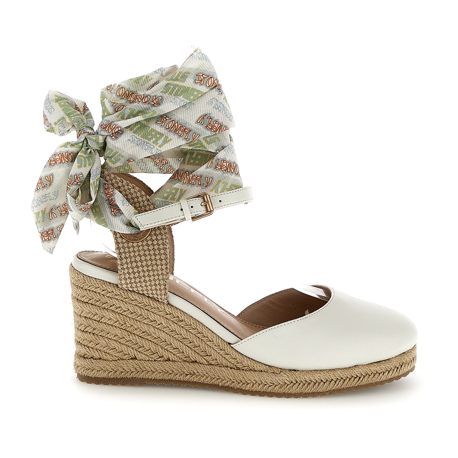 DONNA SANDALI CON ZEPPA ASTER 4 GRIGIO CHIARO 221746 346 01