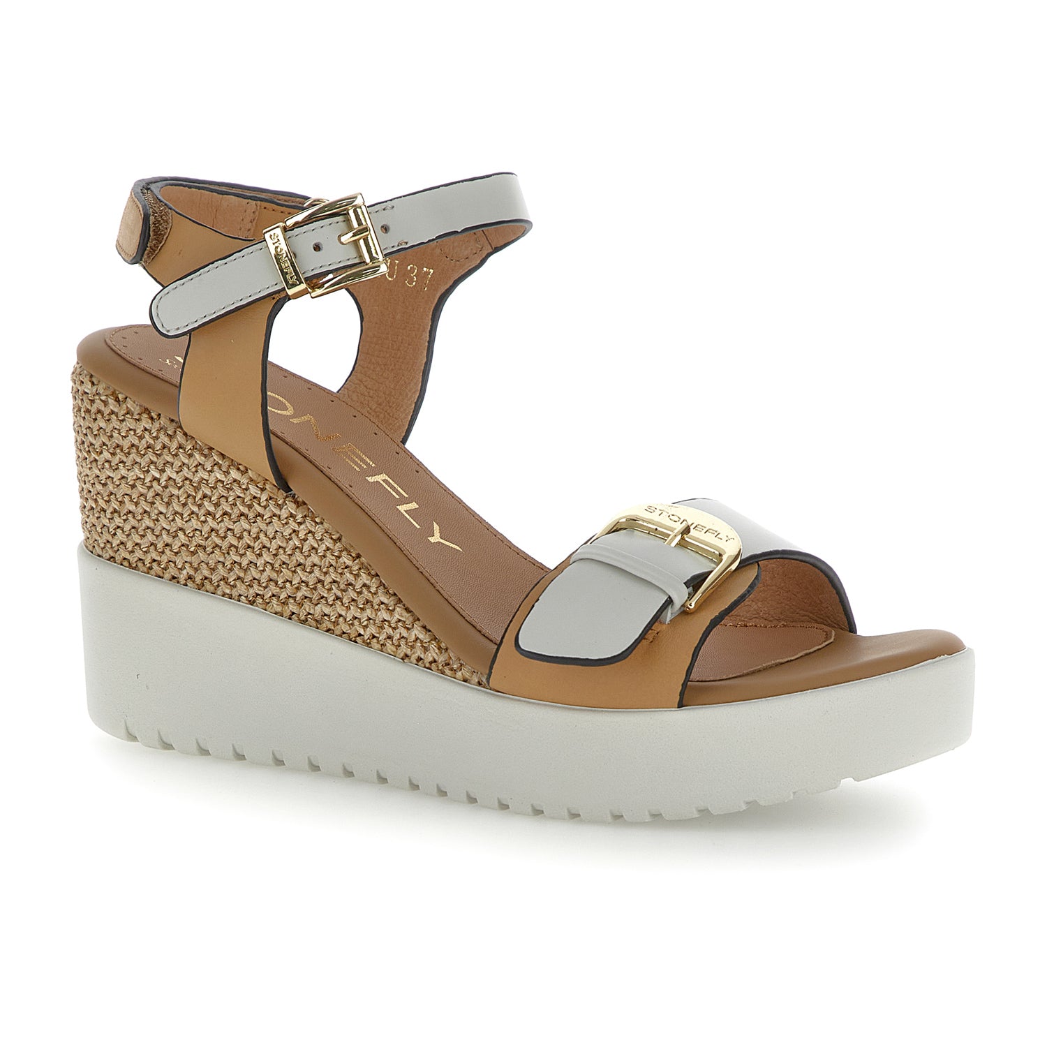 DONNA SANDALI CON ZEPPA ELY 21 BEIGE 222301 BVZ 02