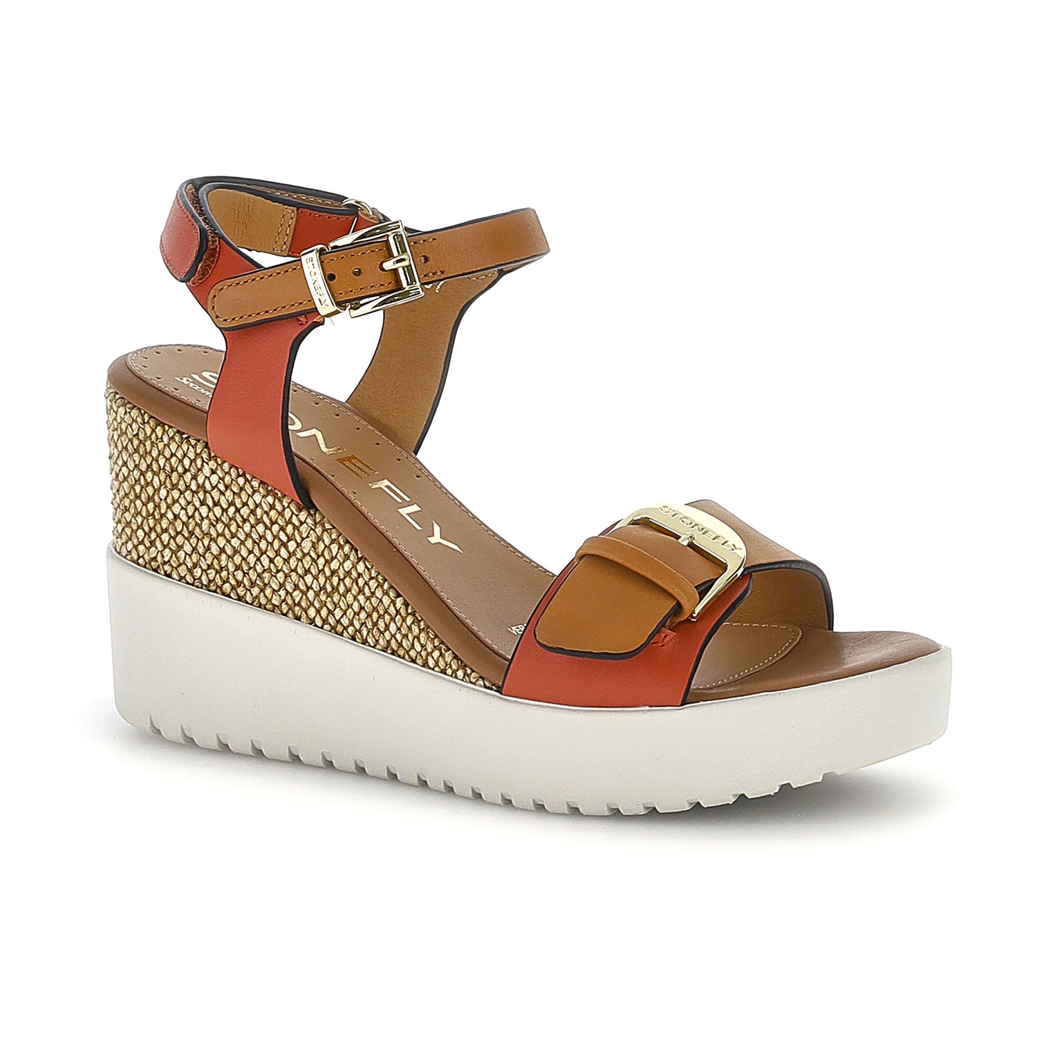 DONNA SANDALI CON ZEPPA ELY 21 MARRONE 222301 EDM 02