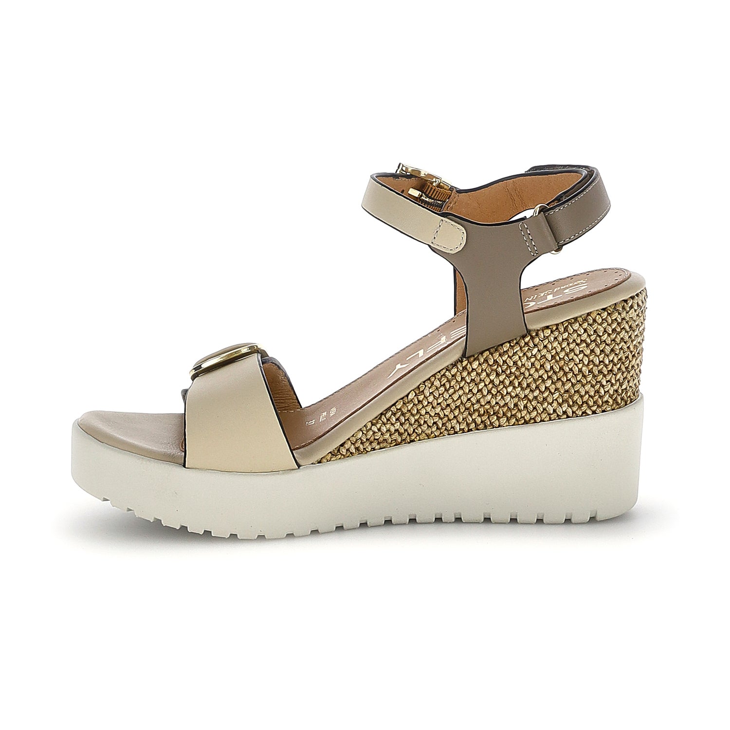 DONNA SANDALI CON ZEPPA ELY 21 BEIGE 222301 EGD 03