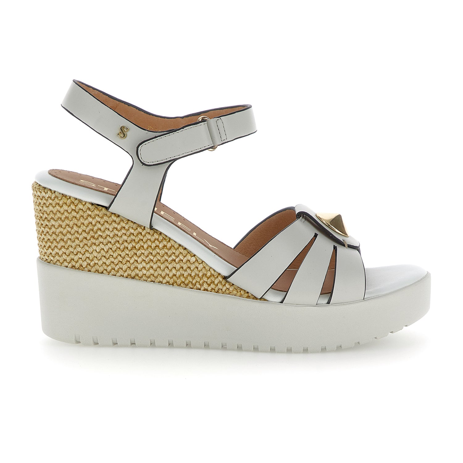 DONNA SANDALI CON ZEPPA ELY 22 BIANCO 222302 151 01