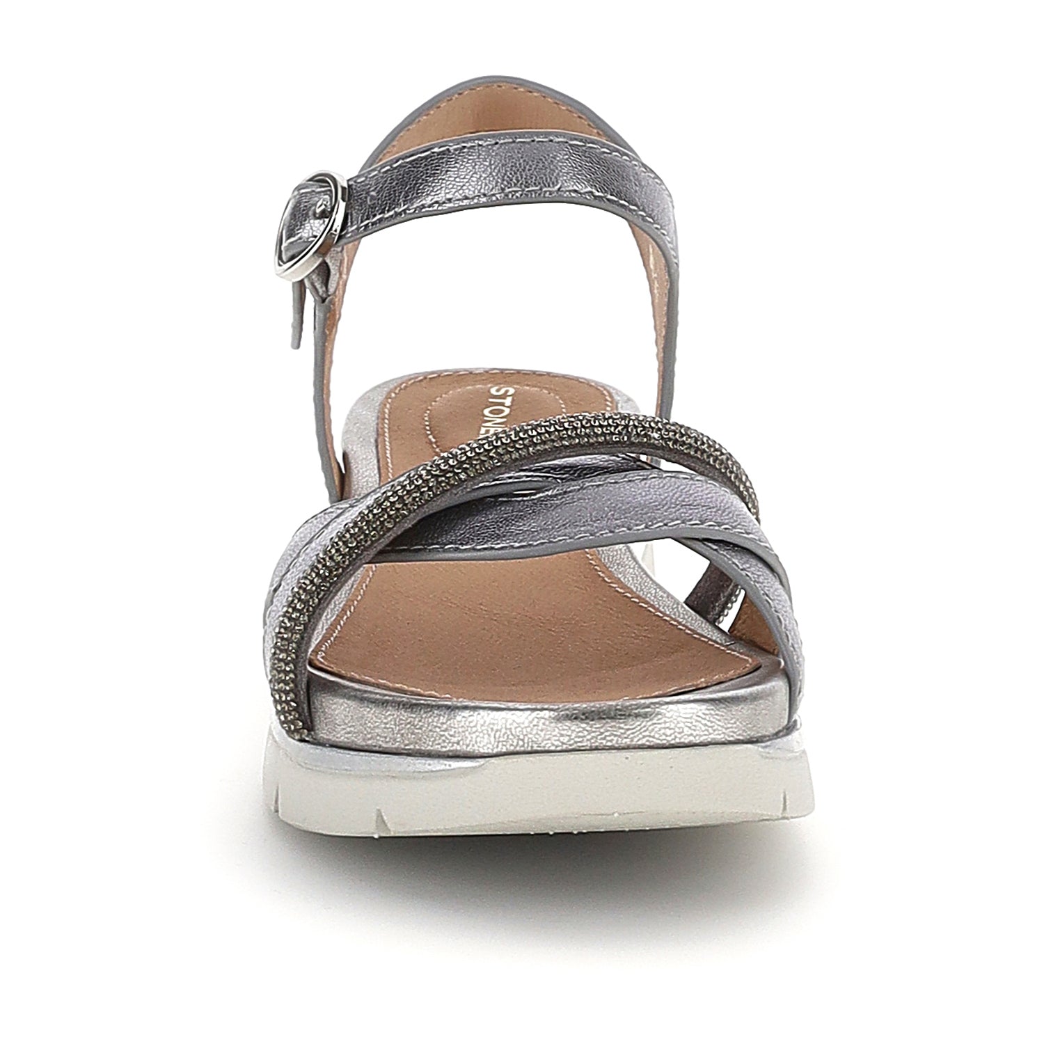 DONNA SANDALI ELODY 25 ARGENTO 222364 1BP 04