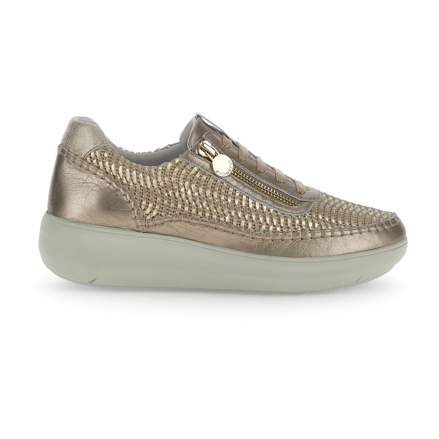 DONNA SCARPE CON CERNIERA ROCK 33 ORO 222379 Z00 01