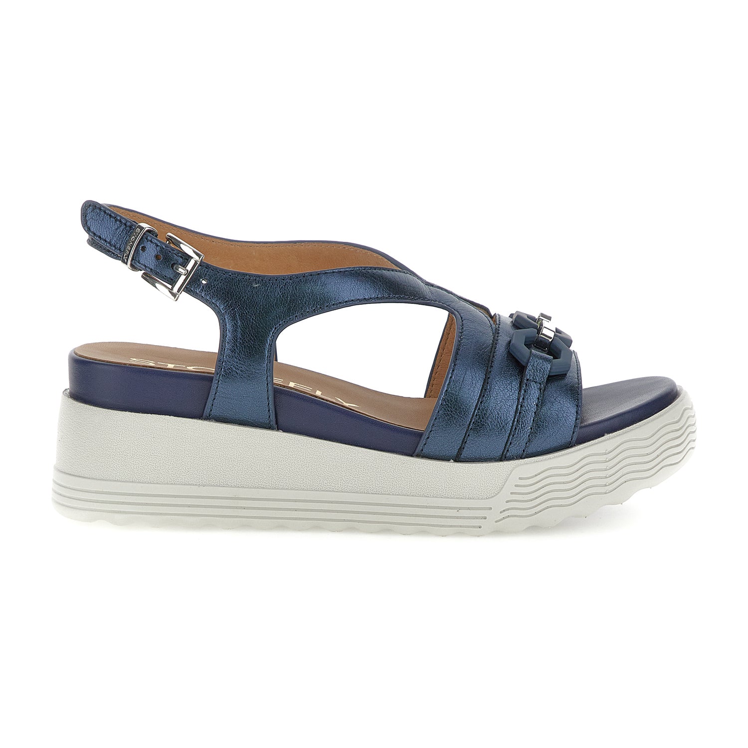 DONNA SANDALI CON ZEPPA PARKY 31 BLU SCURO 222407 100 01