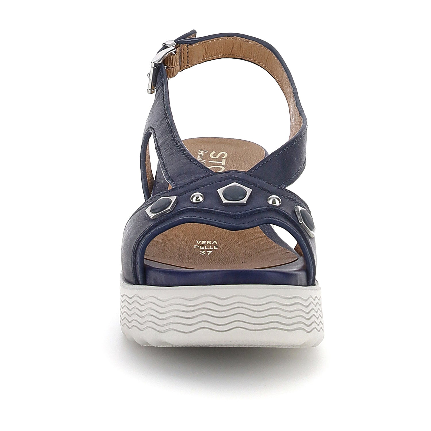 DONNA SANDALI CON ZEPPA PARKY 34 BLU SCURO 222412 05H 04