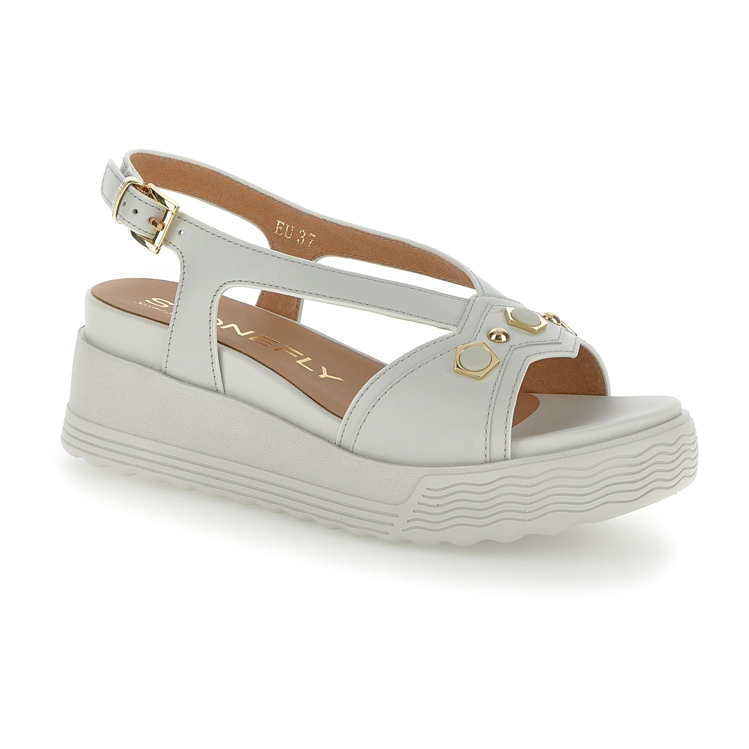 DONNA SANDALI CON ZEPPA PARKY 34 BIANCO 222412 151 02