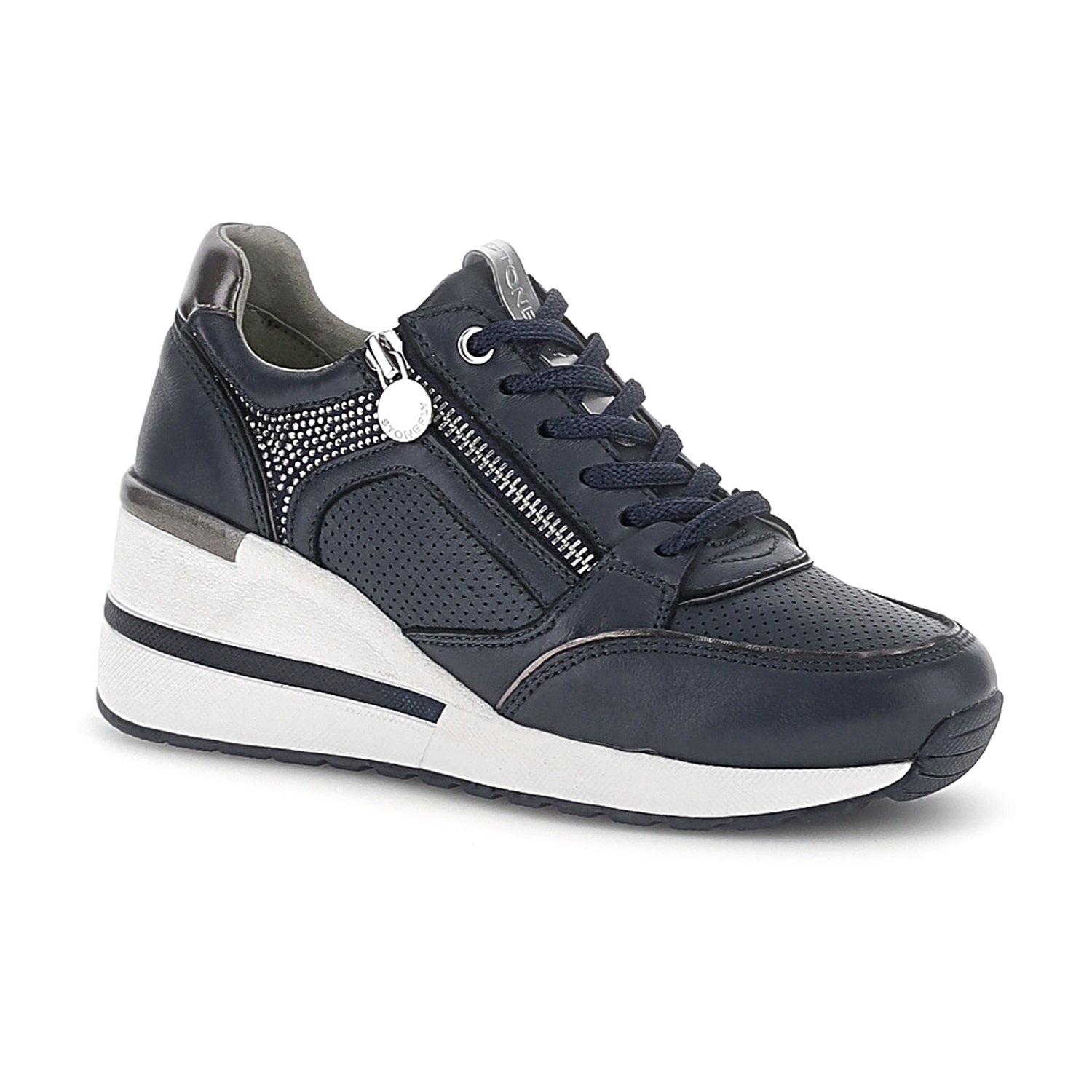 DONNA SCARPE ALLACCIATE MINA 1 BLU SCURO 222494 144 02