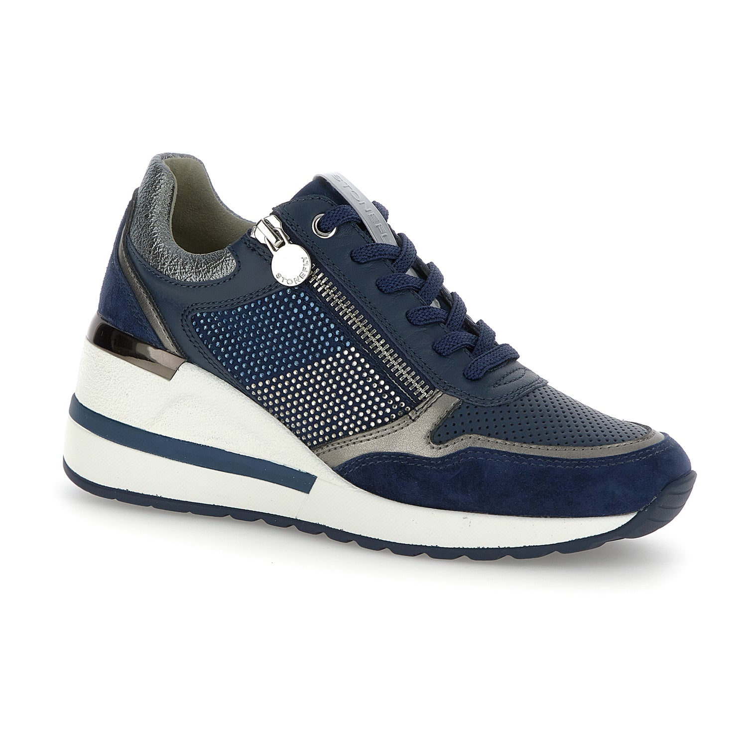 DONNA SCARPE ALLACCIATE MINA 2 BLU SCURO 222496 144 02