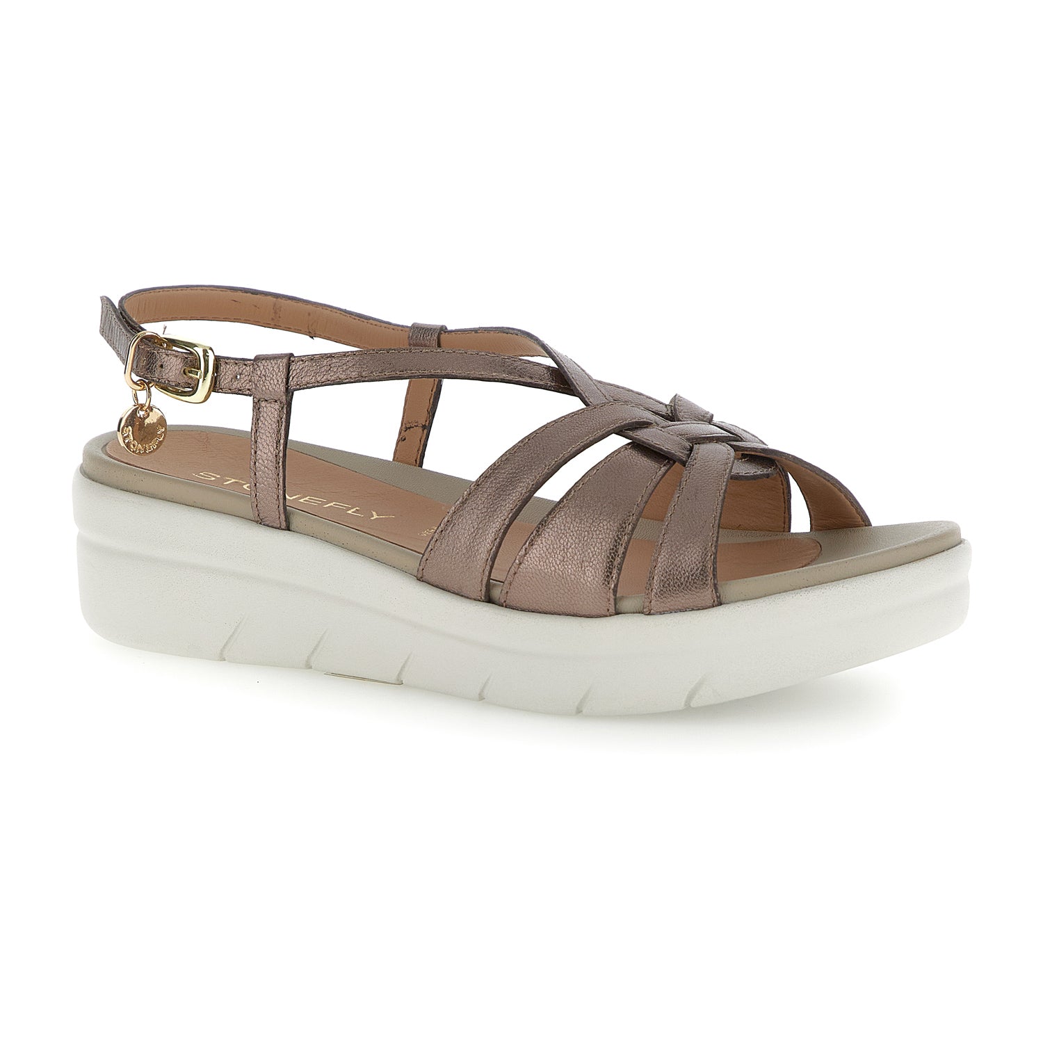 DONNA SANDALI CON ZEPPA AQUA 28 MARRONE SCURO 222538 09J 02