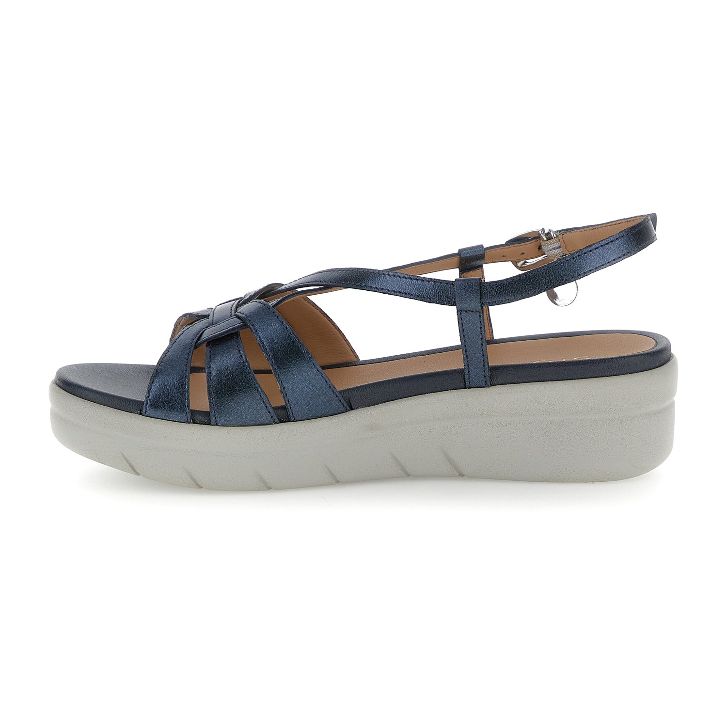 DONNA SANDALI CON ZEPPA AQUA 28 BLU SCURO 222538 100 03