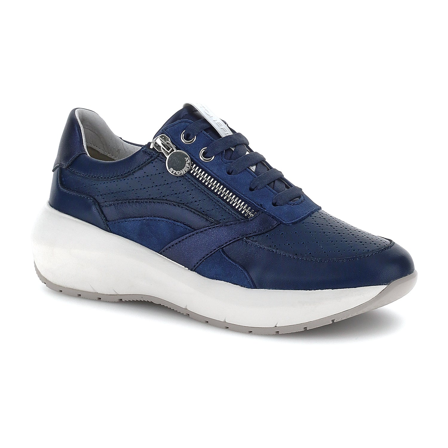 DONNA SCARPE ALLACCIATE TWINS 6 BLU SCURO 222698 DDQ 02