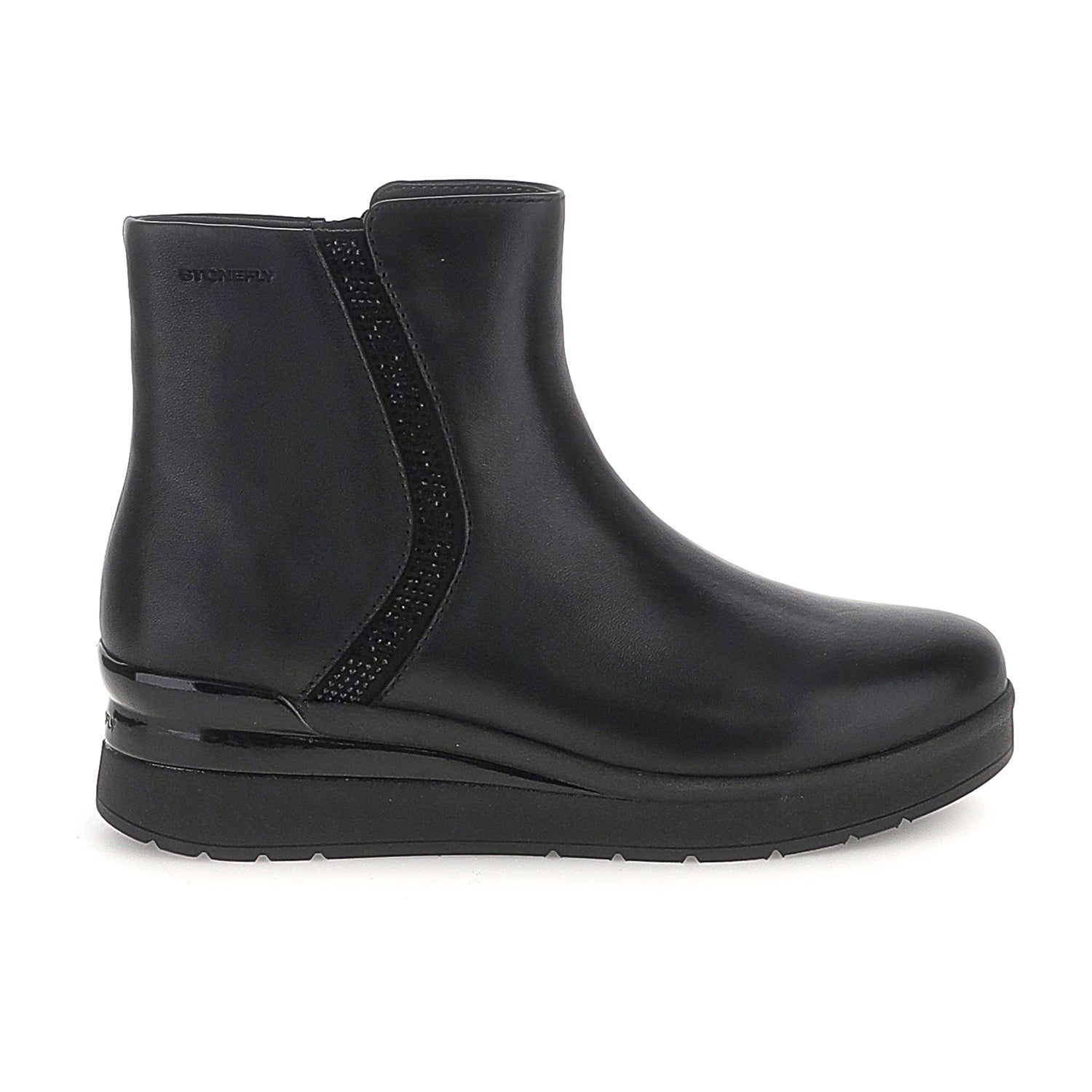 DONNA STIVALI ALLA CAVIGLIA CREAM 64 NERO 222968 000 01