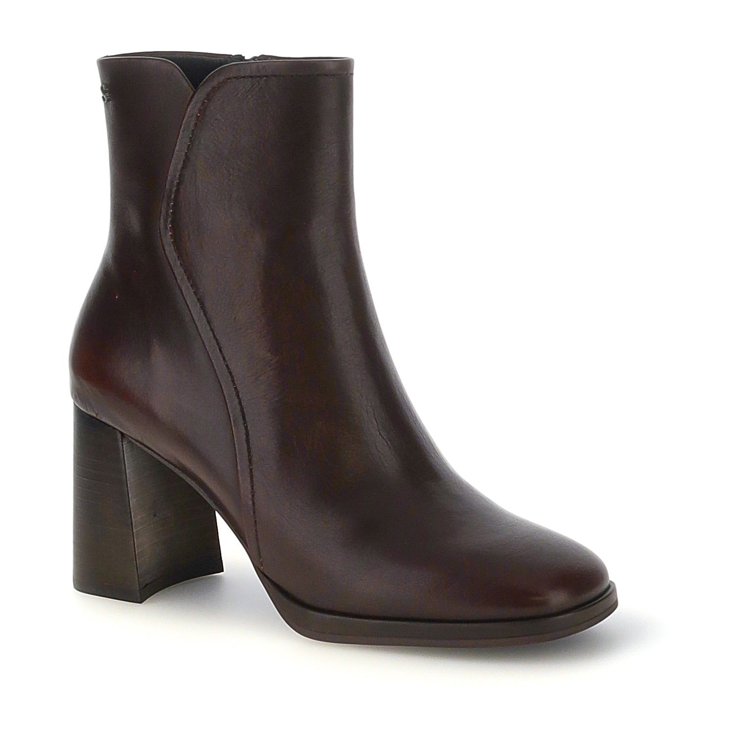 DONNA STIVALI ALLA CAVIGLIA BLANCA 5 MARRONE SCURO 223129 05Y 02