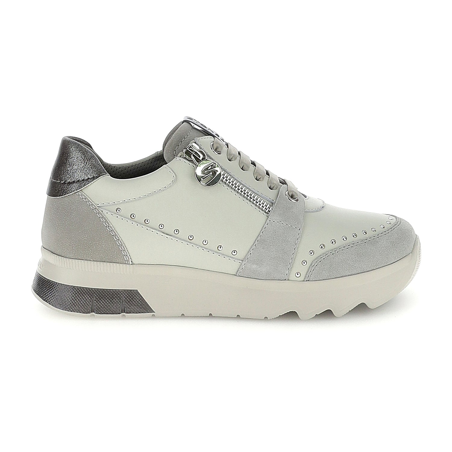 DONNA SCARPE ALLACCIATE SPOCK 47 GRIGIO CHIARO 223201 DFE 01
