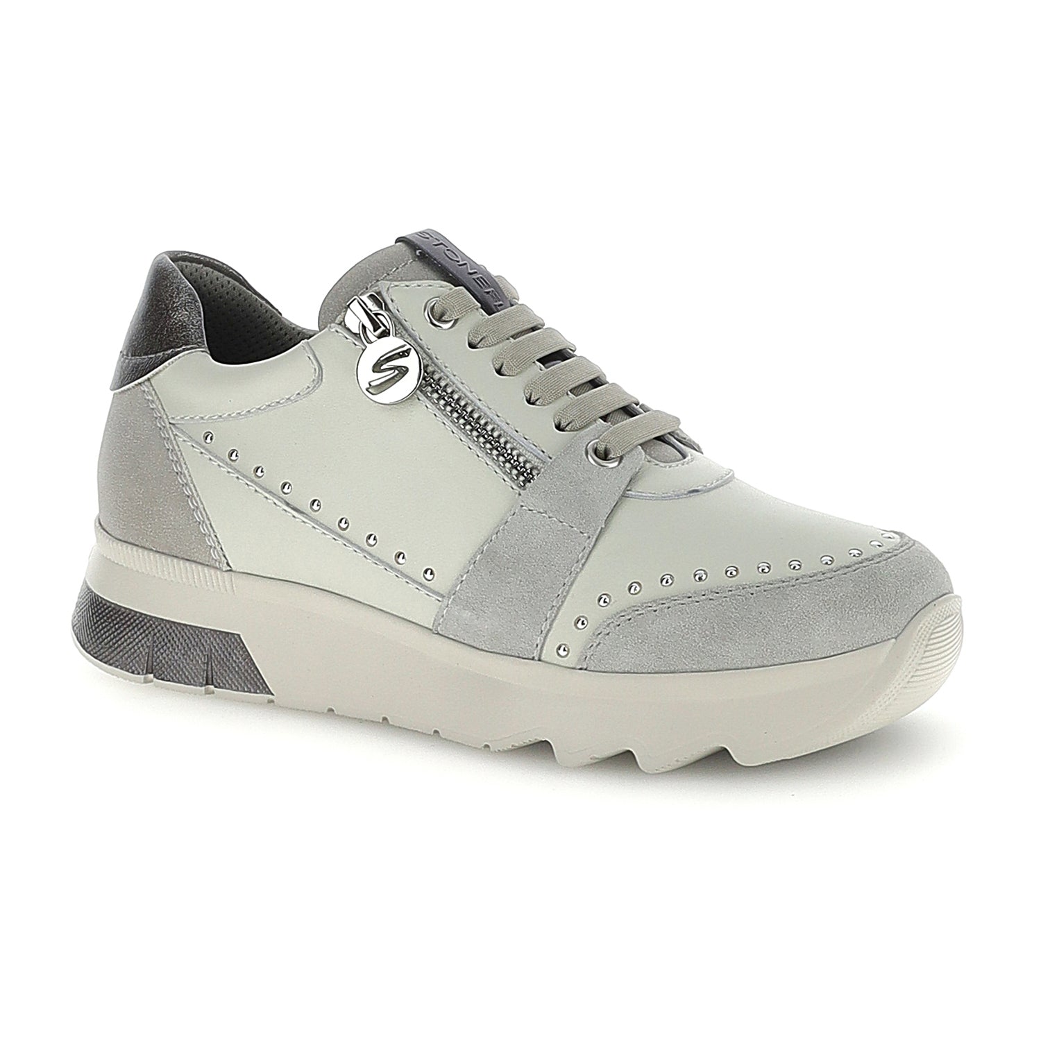 DONNA SCARPE ALLACCIATE SPOCK 47 GRIGIO CHIARO 223201 DFE 02