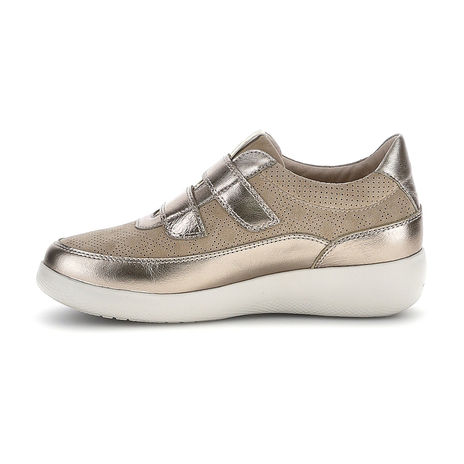 DONNA SCARPE CON STRAPPI PASEO 50 ORO 223455 E1U 03