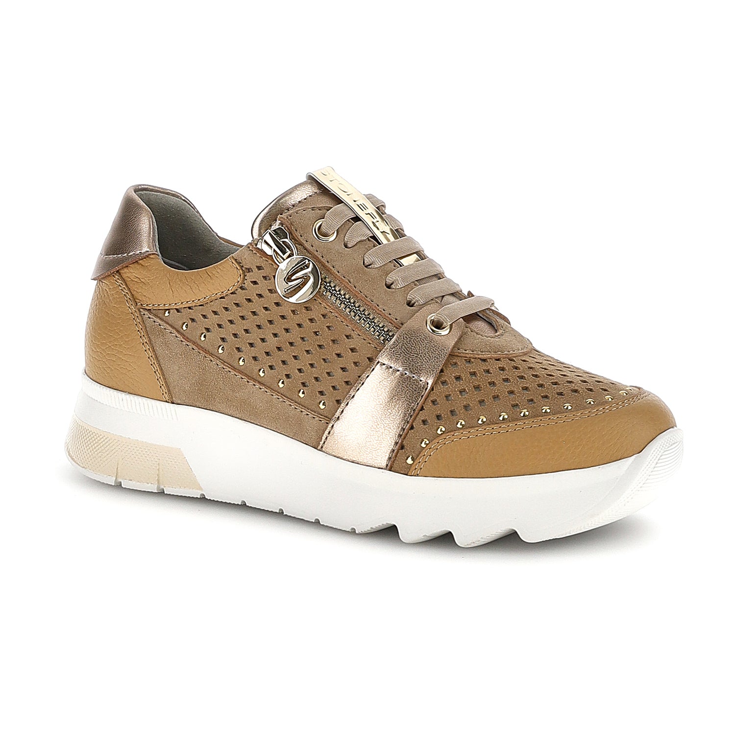 DONNA SCARPE CON CERNIERA SPOCK 47 BEIGE 223579 EC1 02