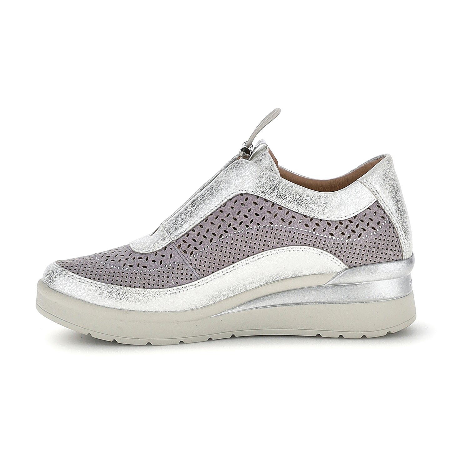 DONNA SCARPE SLIP ON CREAM 38 VIOLA CHIARO 223606 A8P 03